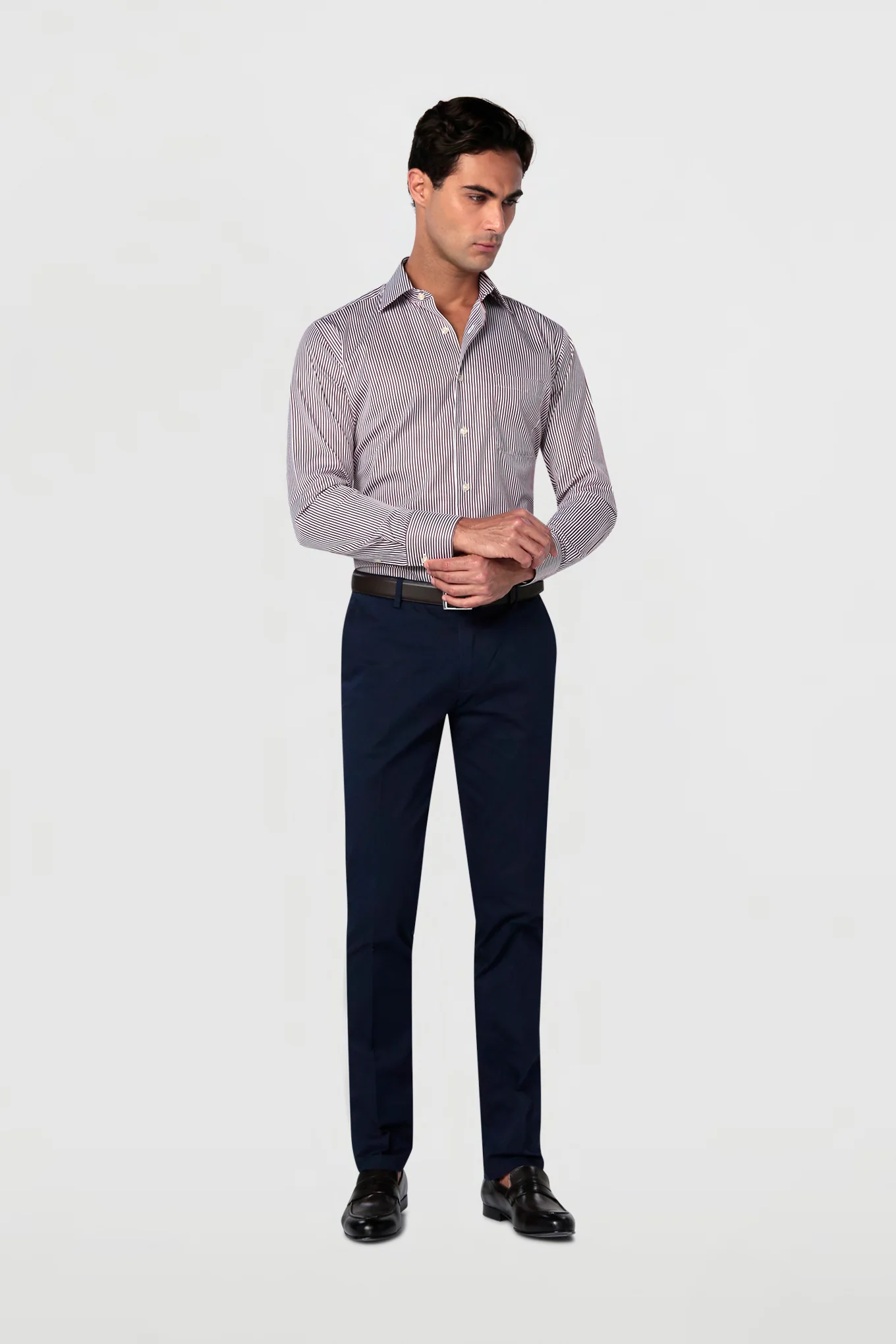 Men's Casual Slim Fit Chino Trousers - Image 26