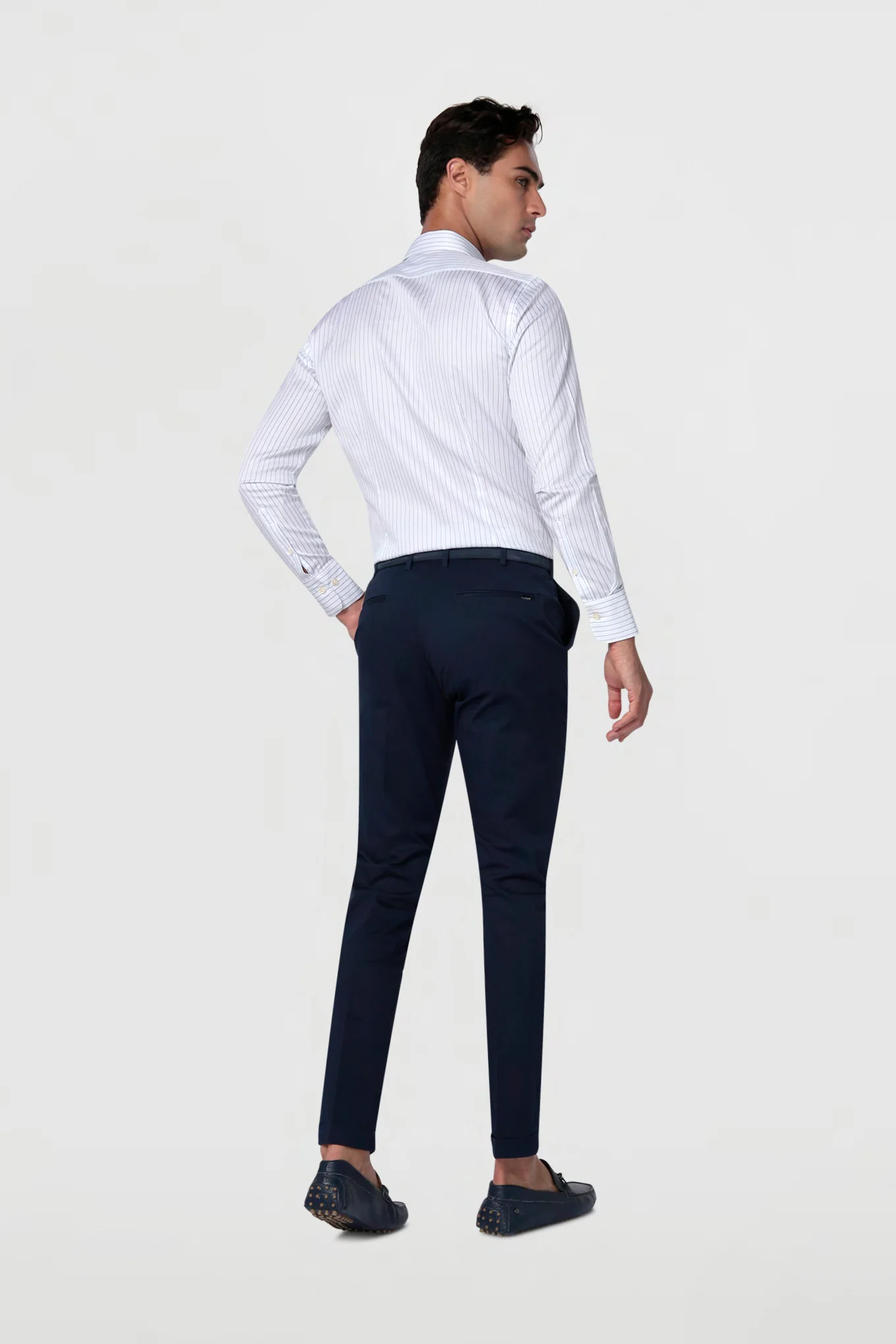 Men's Casual Slim Fit Chino Trousers - Image 14
