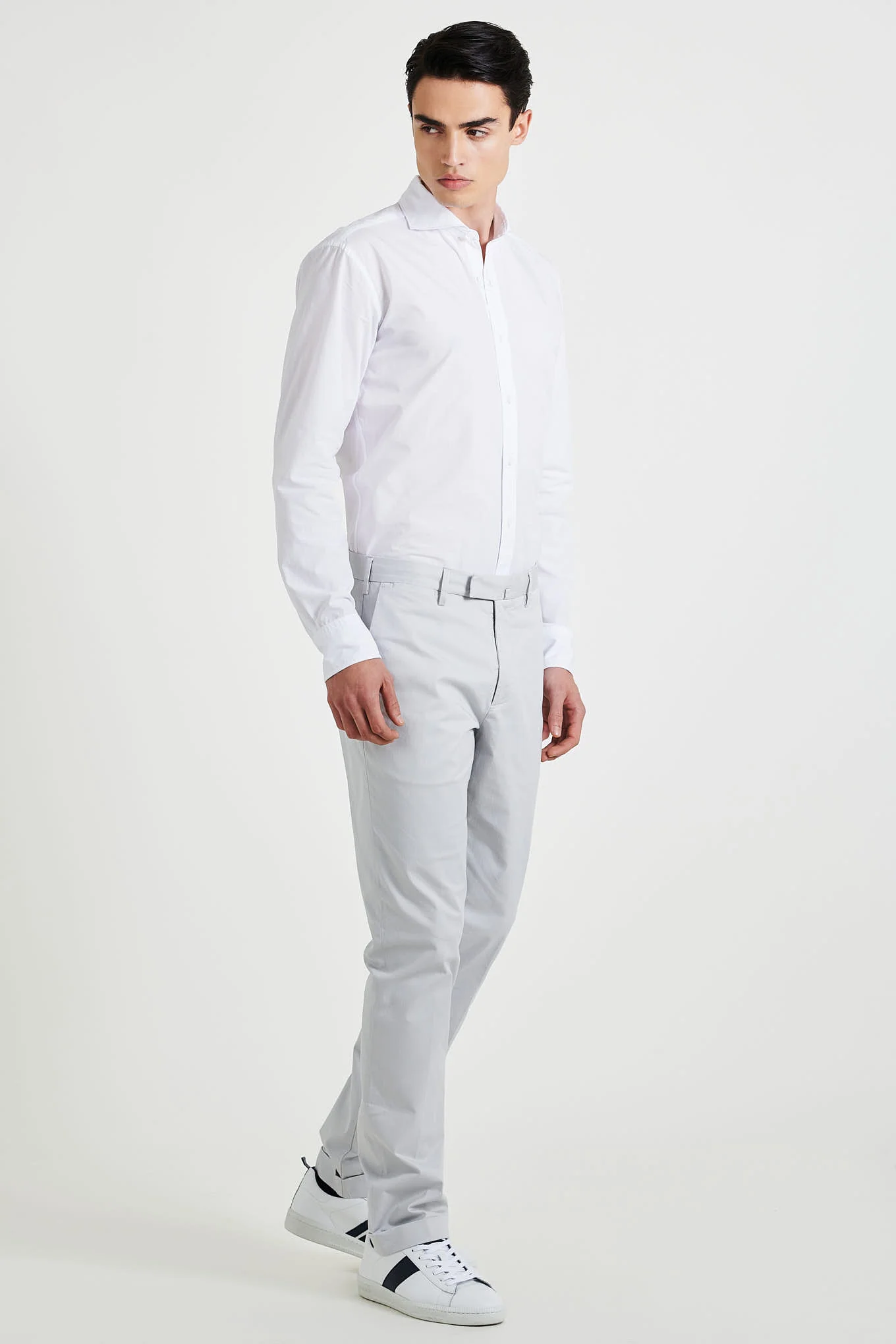 Men's Casual Slim Fit Chino Trousers - Image 30