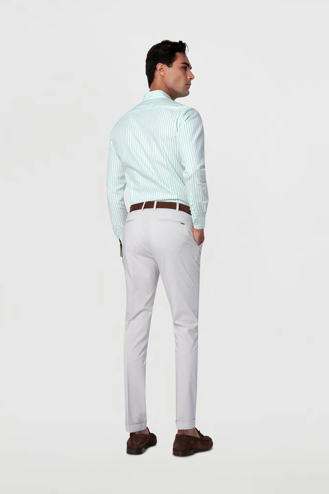Men's Casual Slim Fit Chino Trousers - Image 11