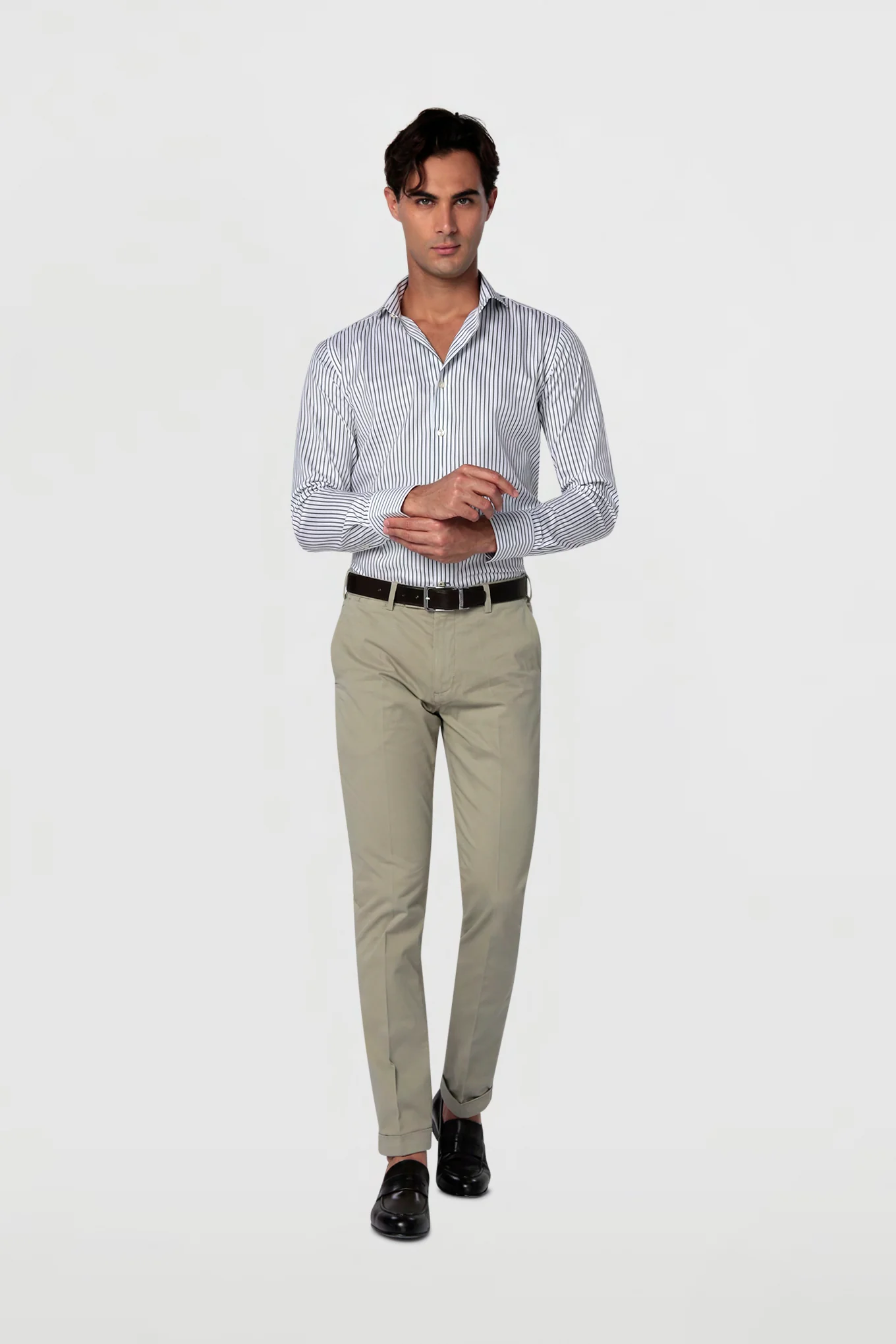 Men's Casual Slim Fit Chino Trousers - Image 9