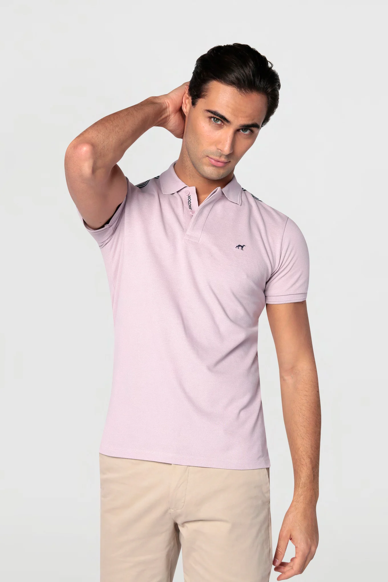 Men's Casual Slim Fit Piqué Polo - Image 21