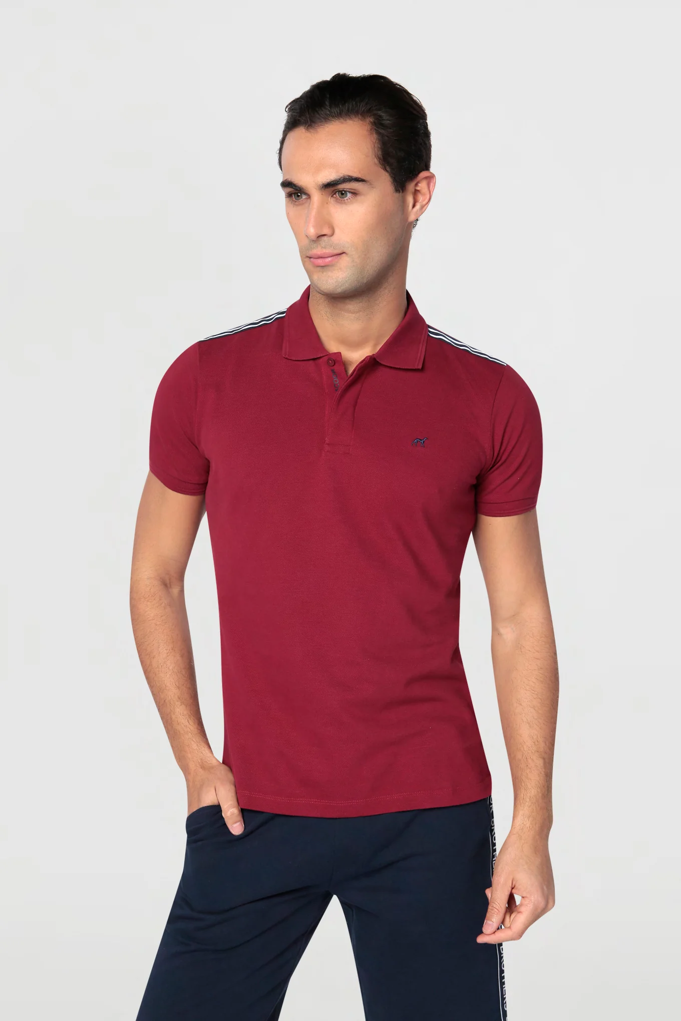 Men's Casual Slim Fit Piqué Polo - Image 36