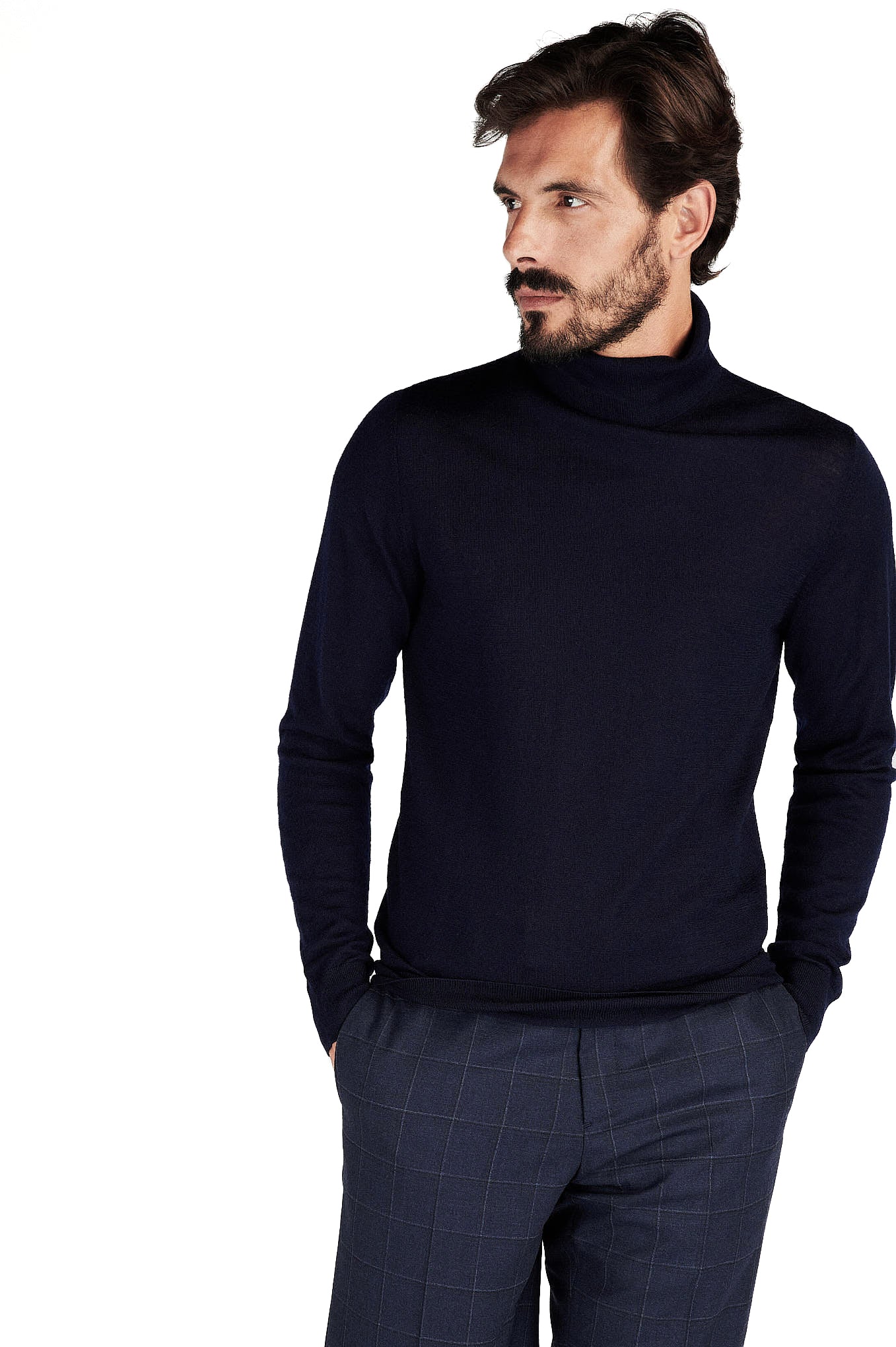 Men's Casual Sweater Regular Fit Roll-neck - Image 12