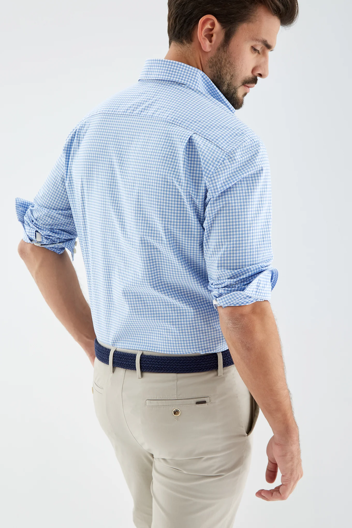 Men's Check Regular Fit Sports Shirt - Image 2
