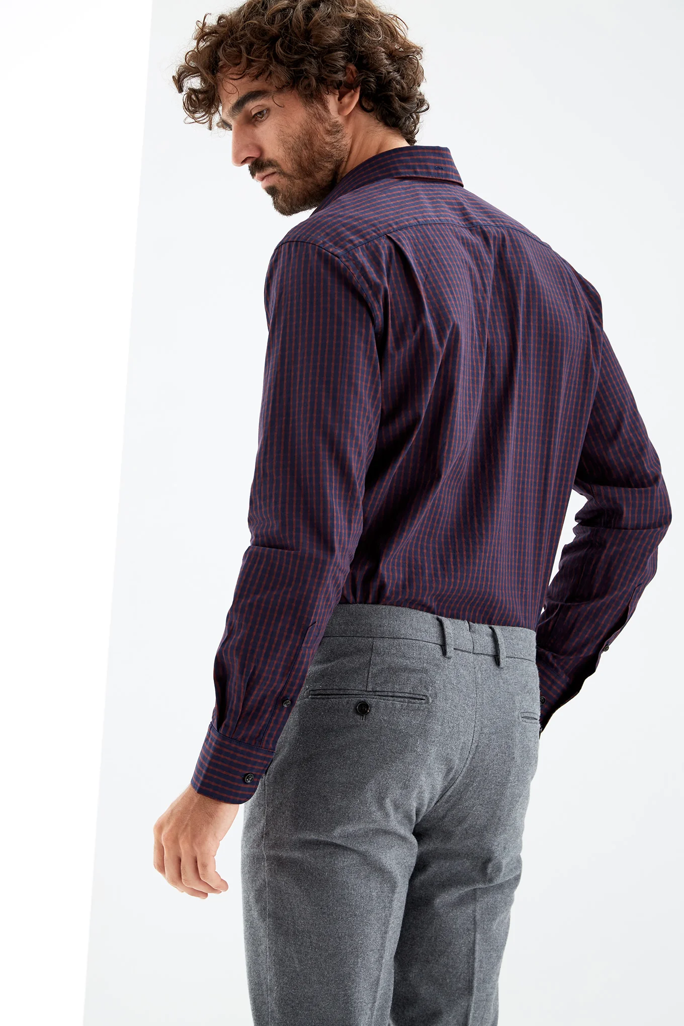 Men's Checked Casual Shirt - Image 2