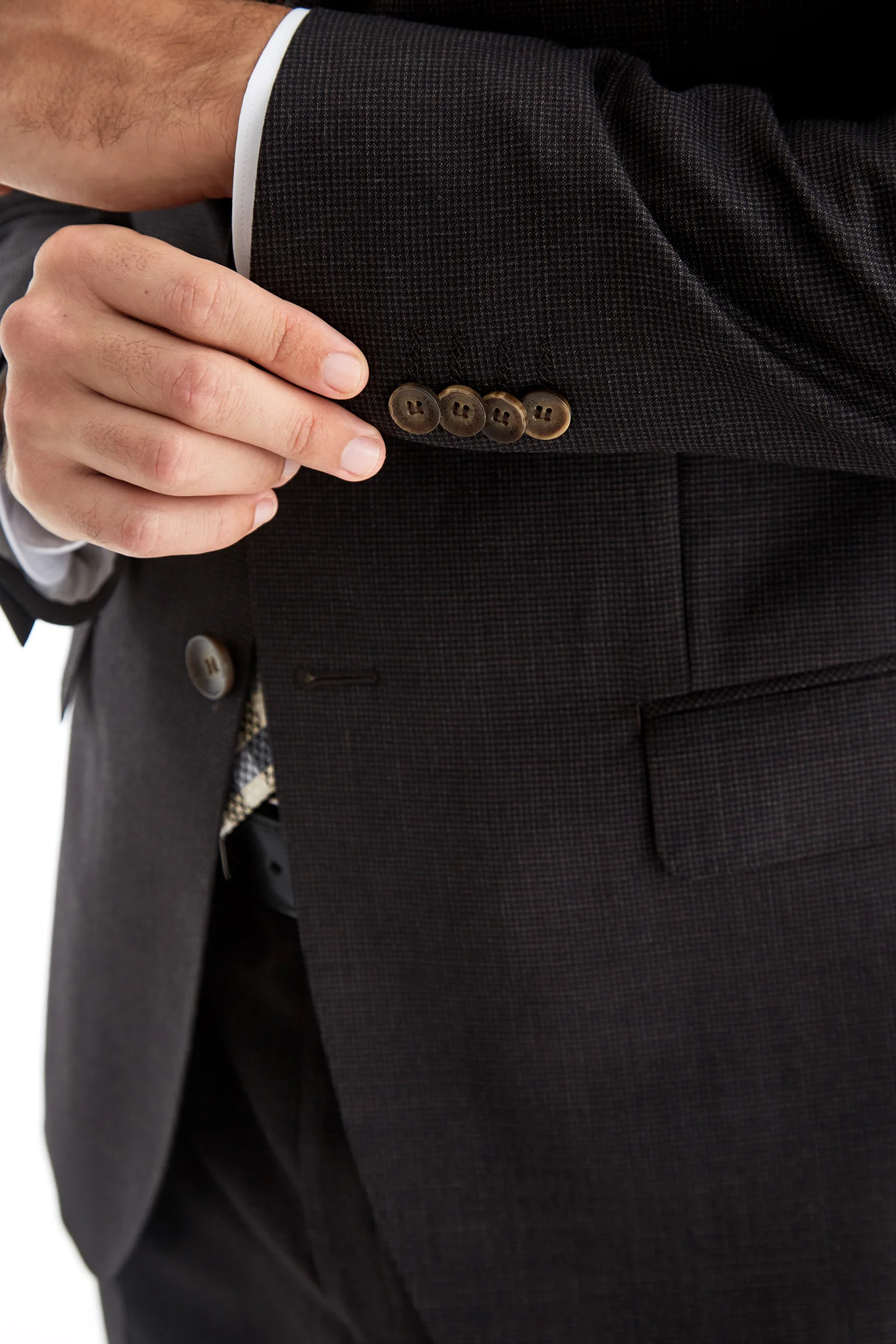 Men's Checked Classic Suit - Image 5