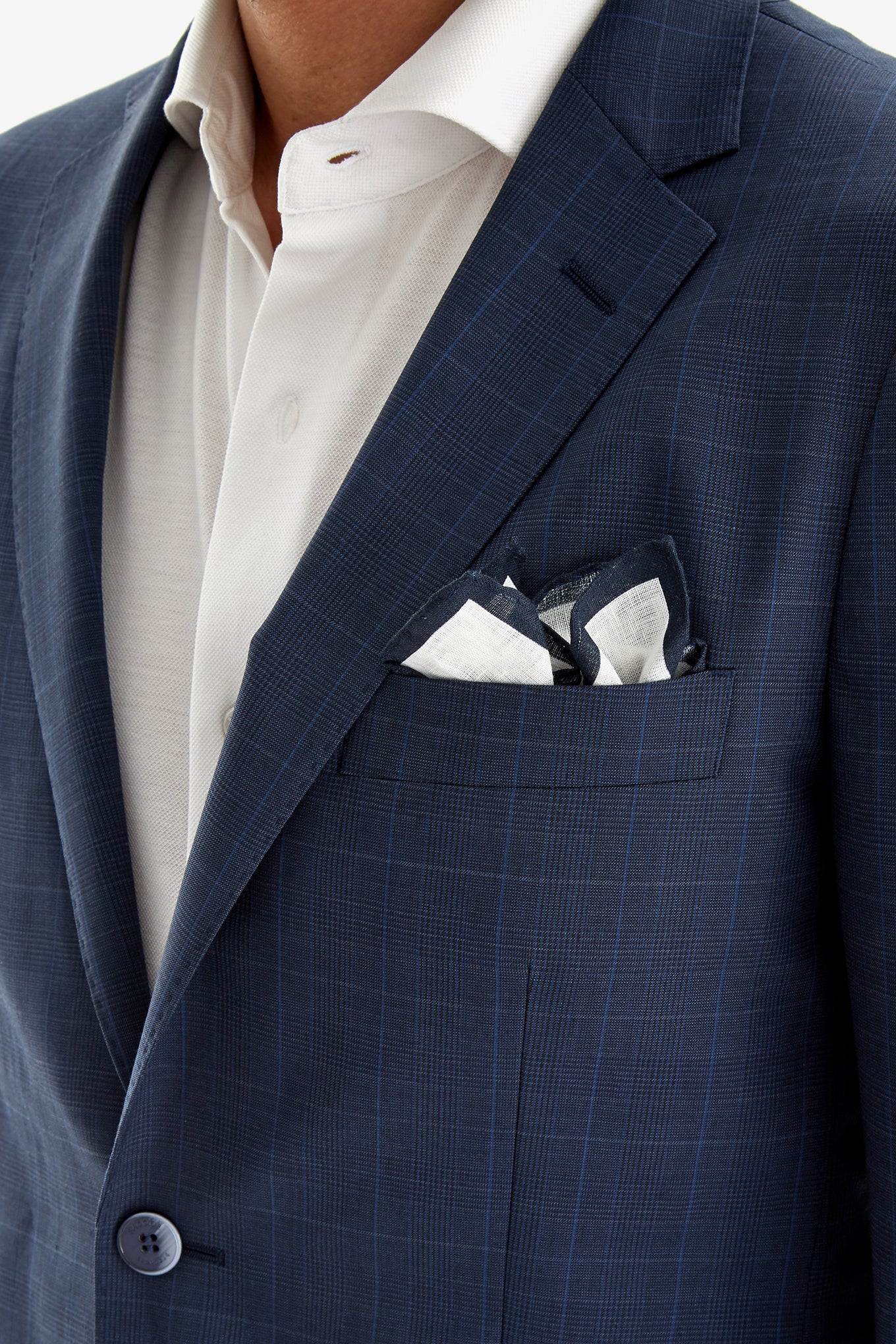 Men's Checked Slim Fit Classic Blazer - Image 3