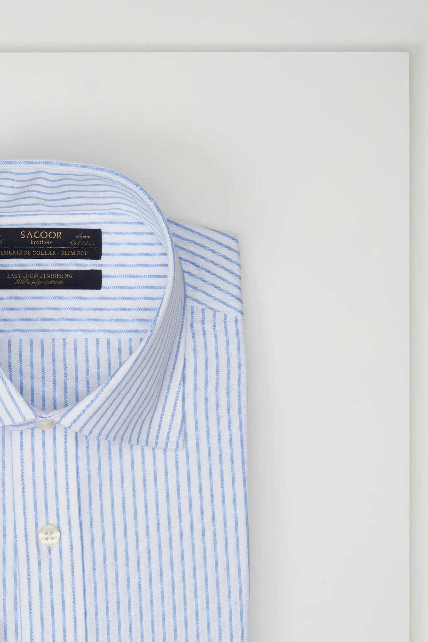 Men's Classic Cambridge Striped Regular Fit Shirt - Image 2