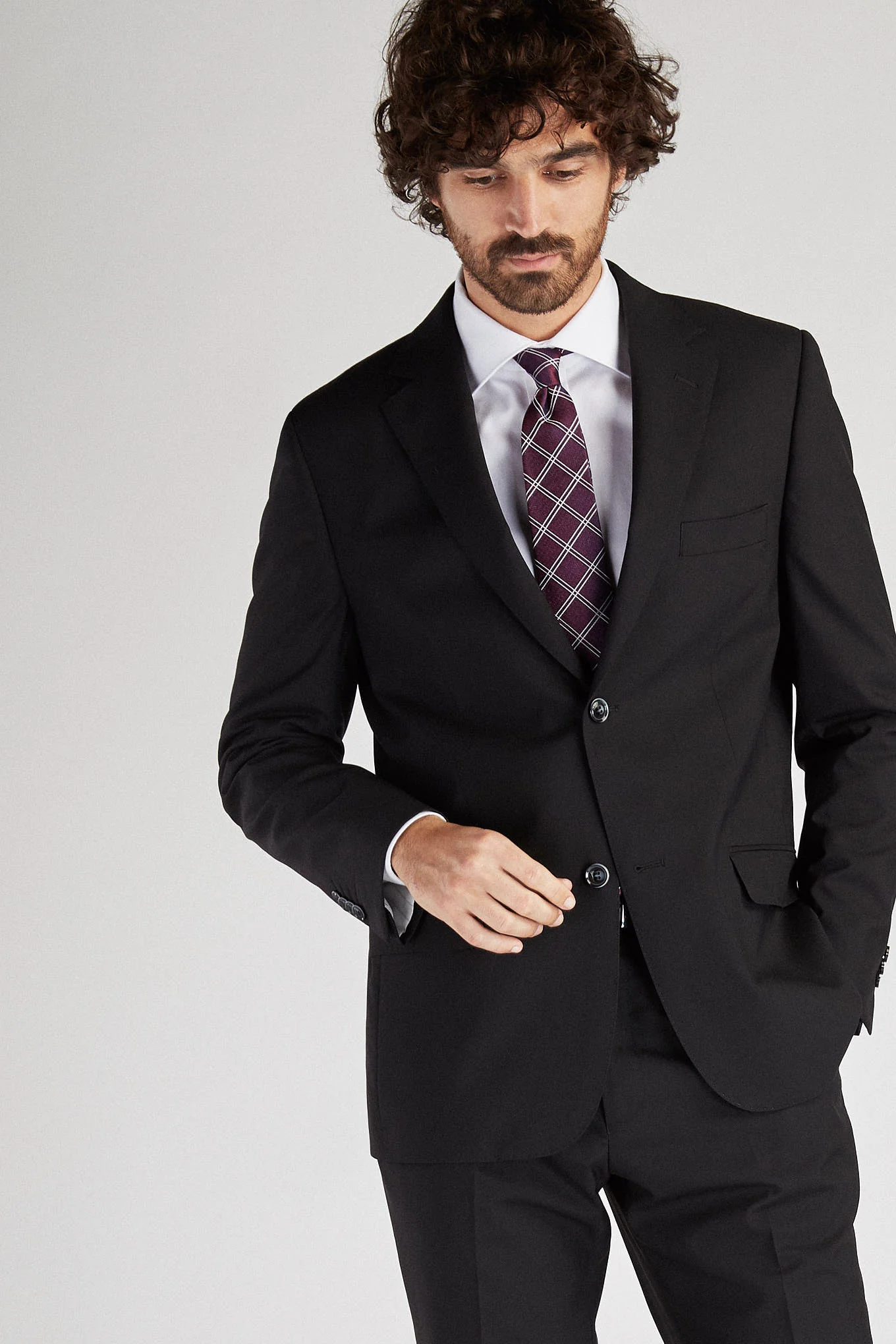 Men's Classic Plain Regular Fit Suit - Image 2