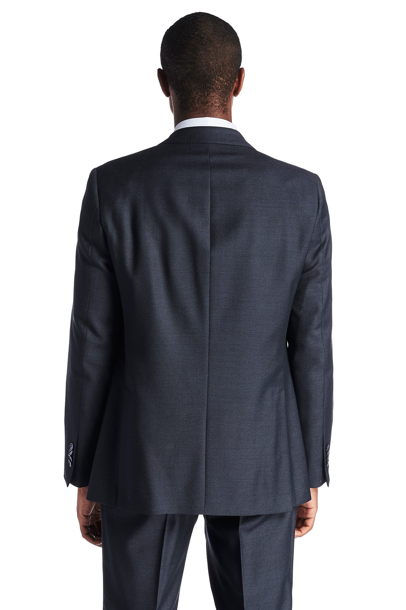 Men's Classic Slim Fit Birdseye Suit - Image 4