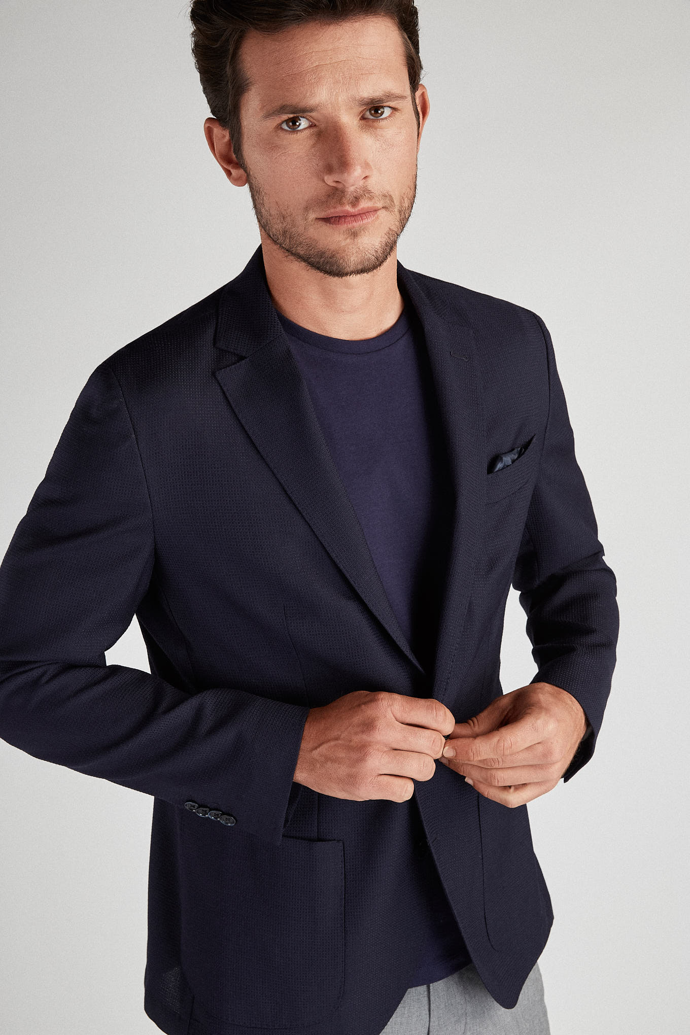 Men's Classic Slim Fit Blazer, Made in Portugal - Image 3