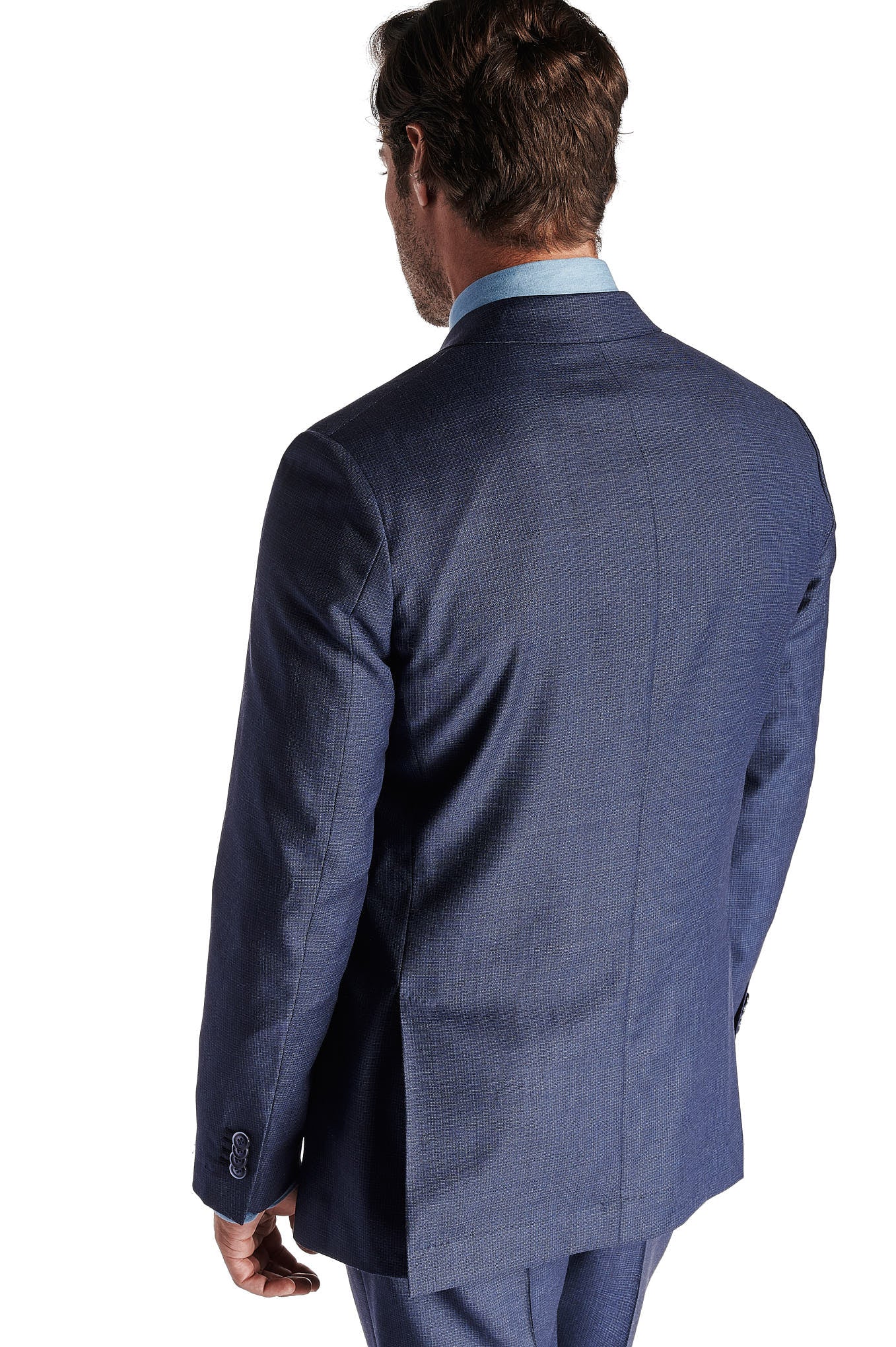 Men's Classic Slim Fit Checks Suit - Image 7