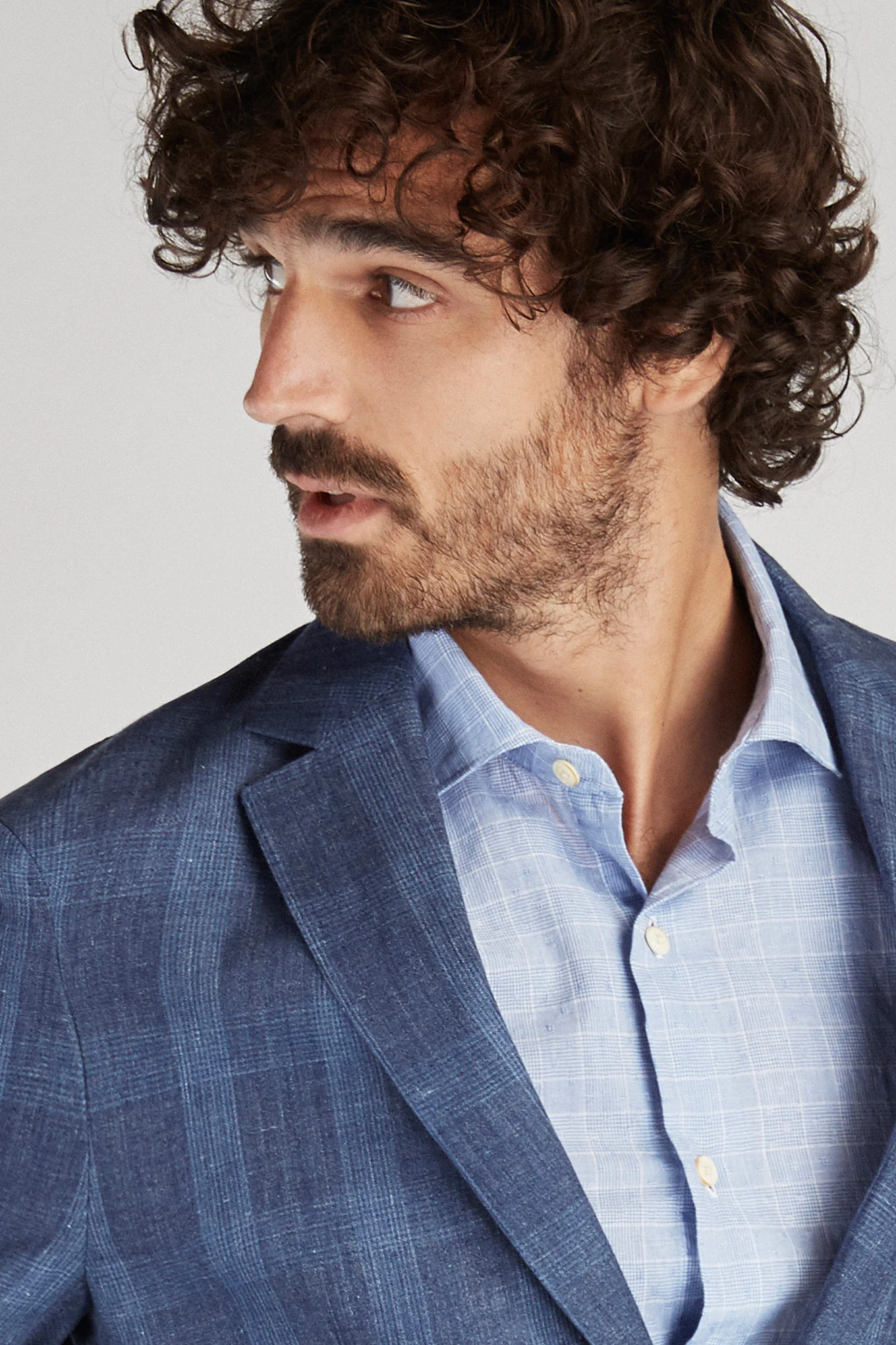 Men's Classic Slim Fit Linen Blazer - Image 3
