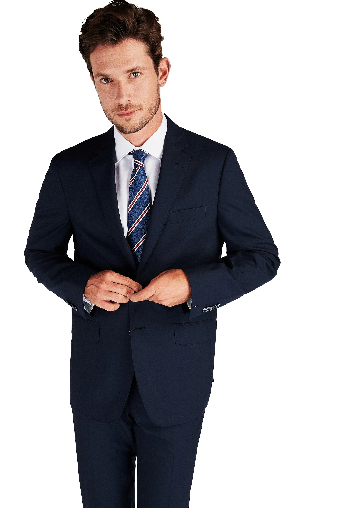 Men's Classic Slim Fit plain Suit - Image 5
