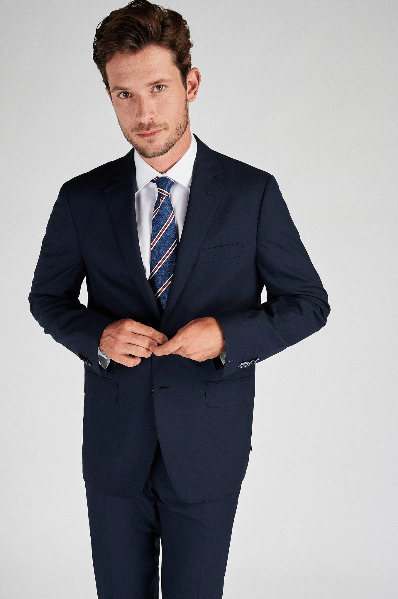 Men's Classic Slim Fit plain Suit - Image 6