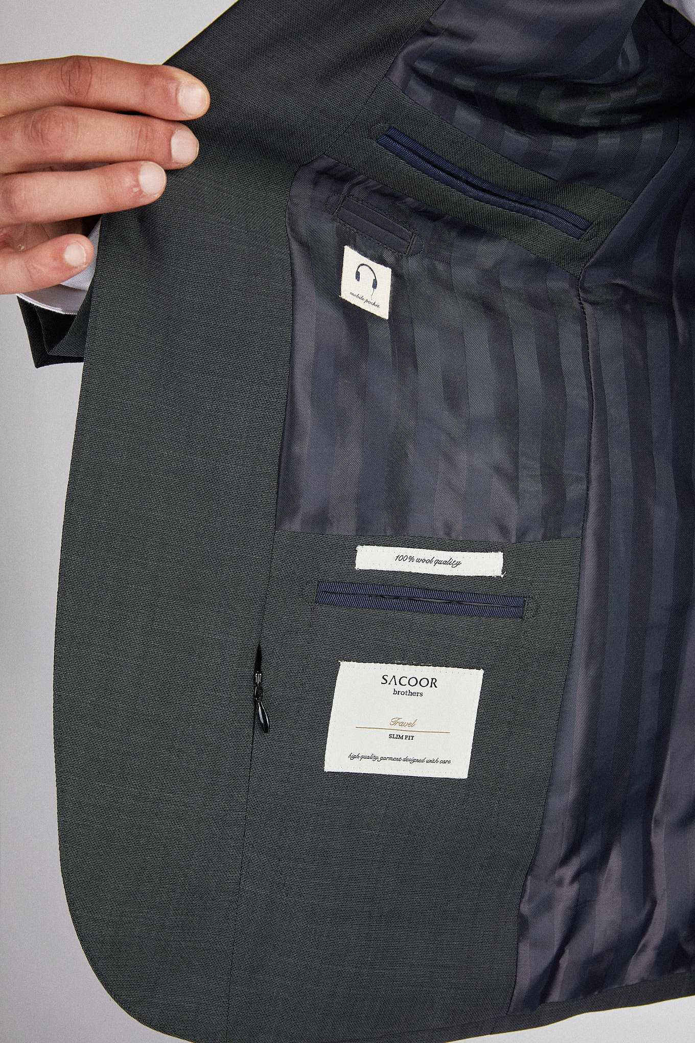 Men's Classic Slim Fit Travel Suit Made In Portugal - Image 8