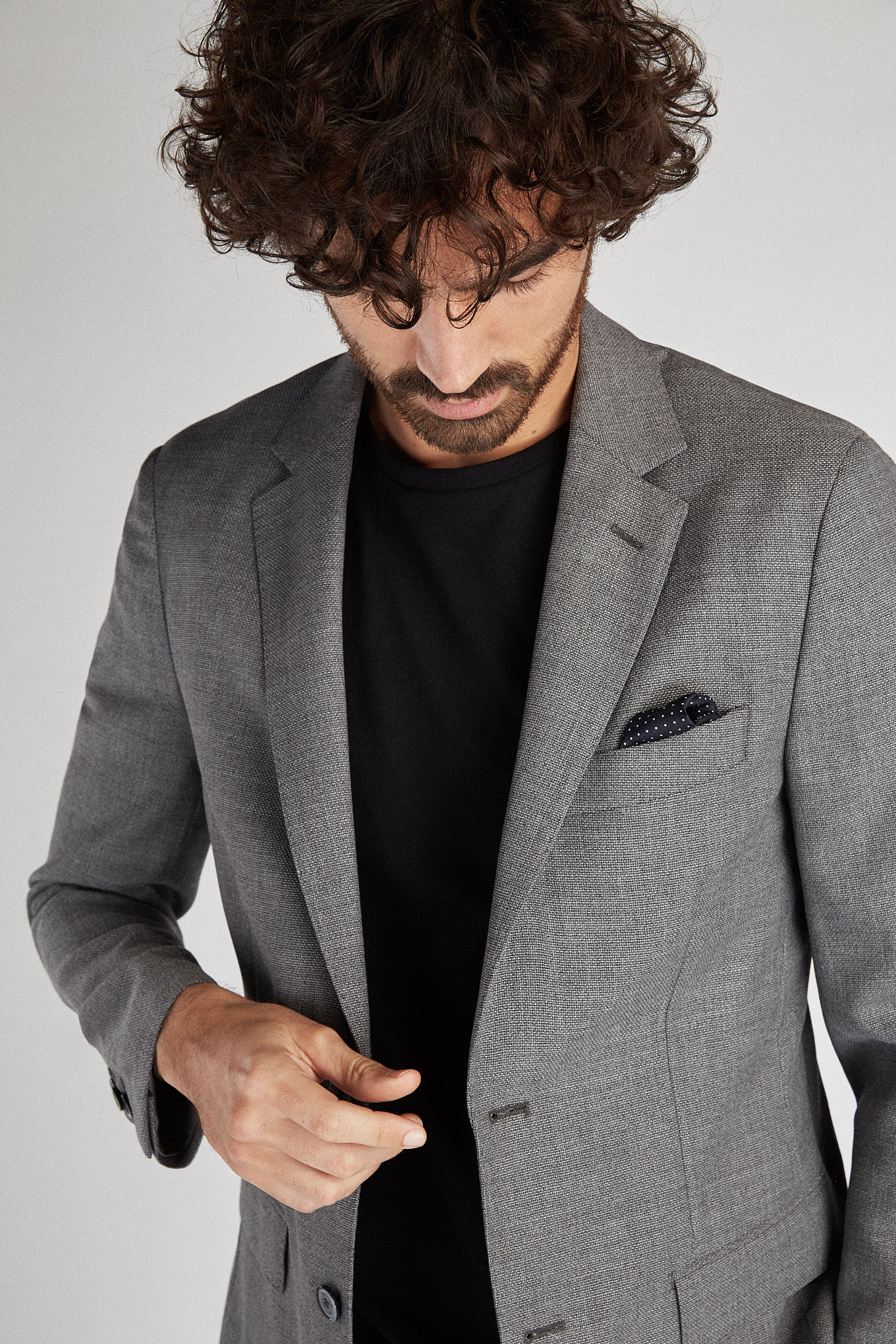 Men's Classic Slim Fit Wool Blazer - Image 3