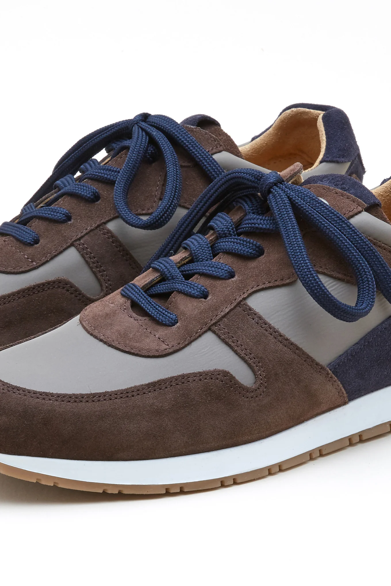 Men's Combined Suede Trainers - Image 3