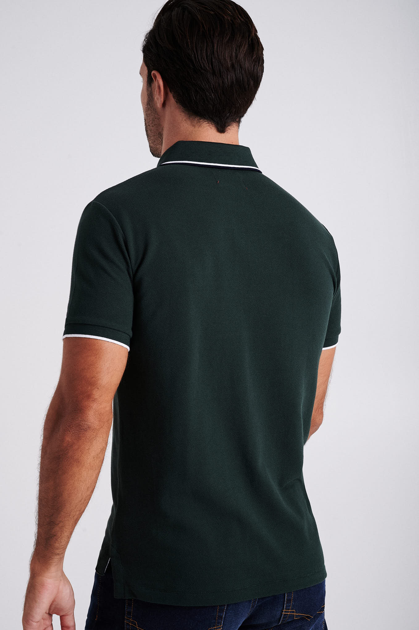 Men's cotton piquet polo with wrinkle placket - Image 16