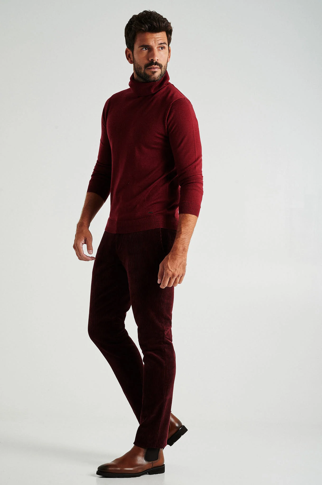 Men's extrafine merino wool turtleneck sweater - Image 7