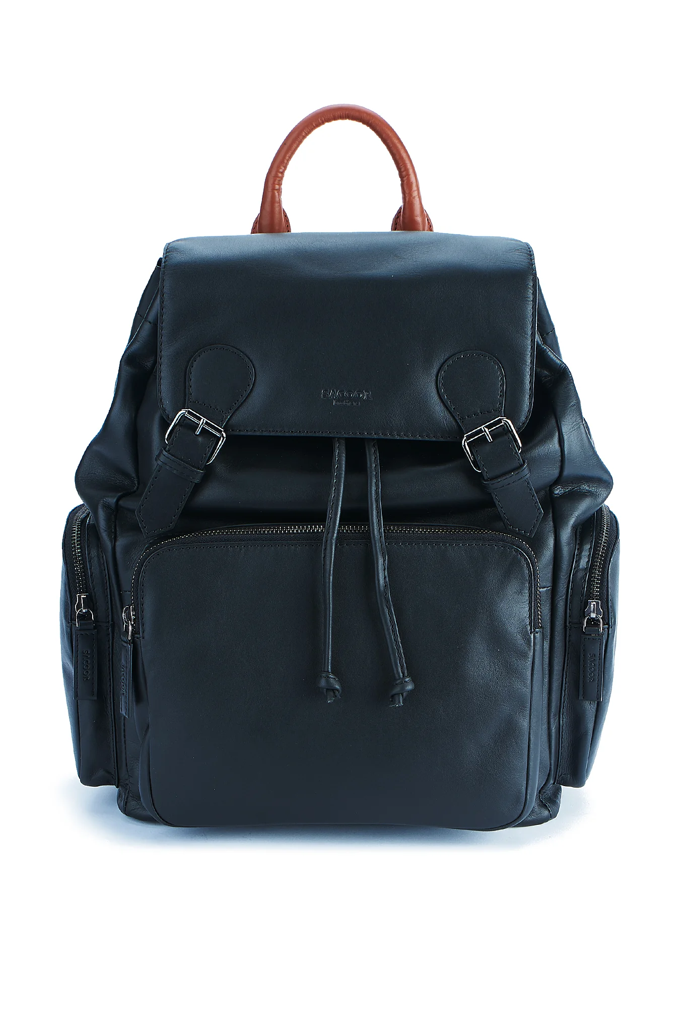 Men's Genuine Leather Casual Backpack