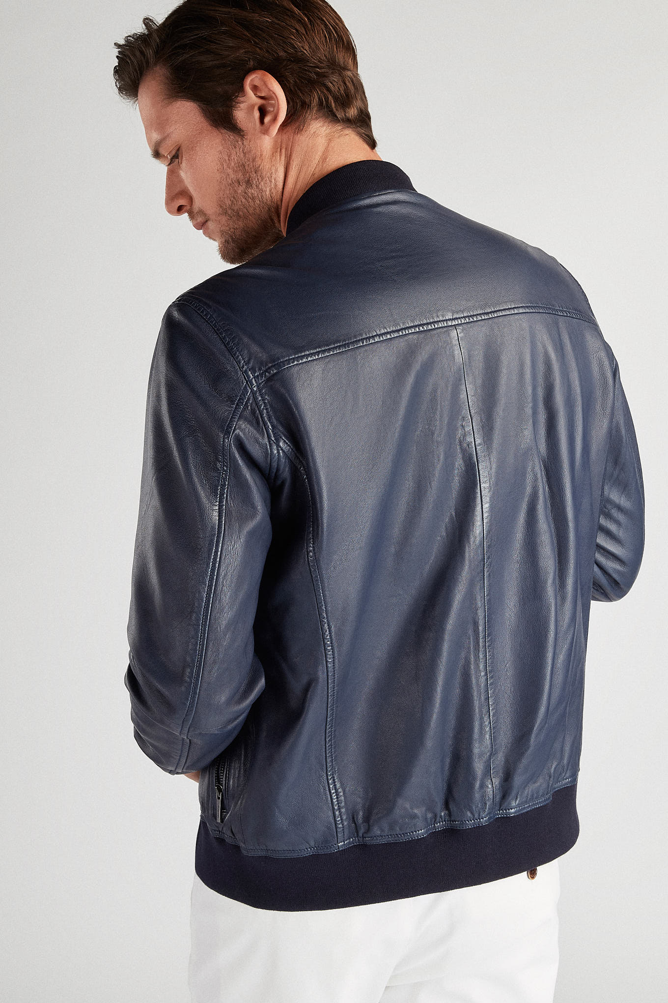 Men's Genuine Leather Casual Jacket - Image 2