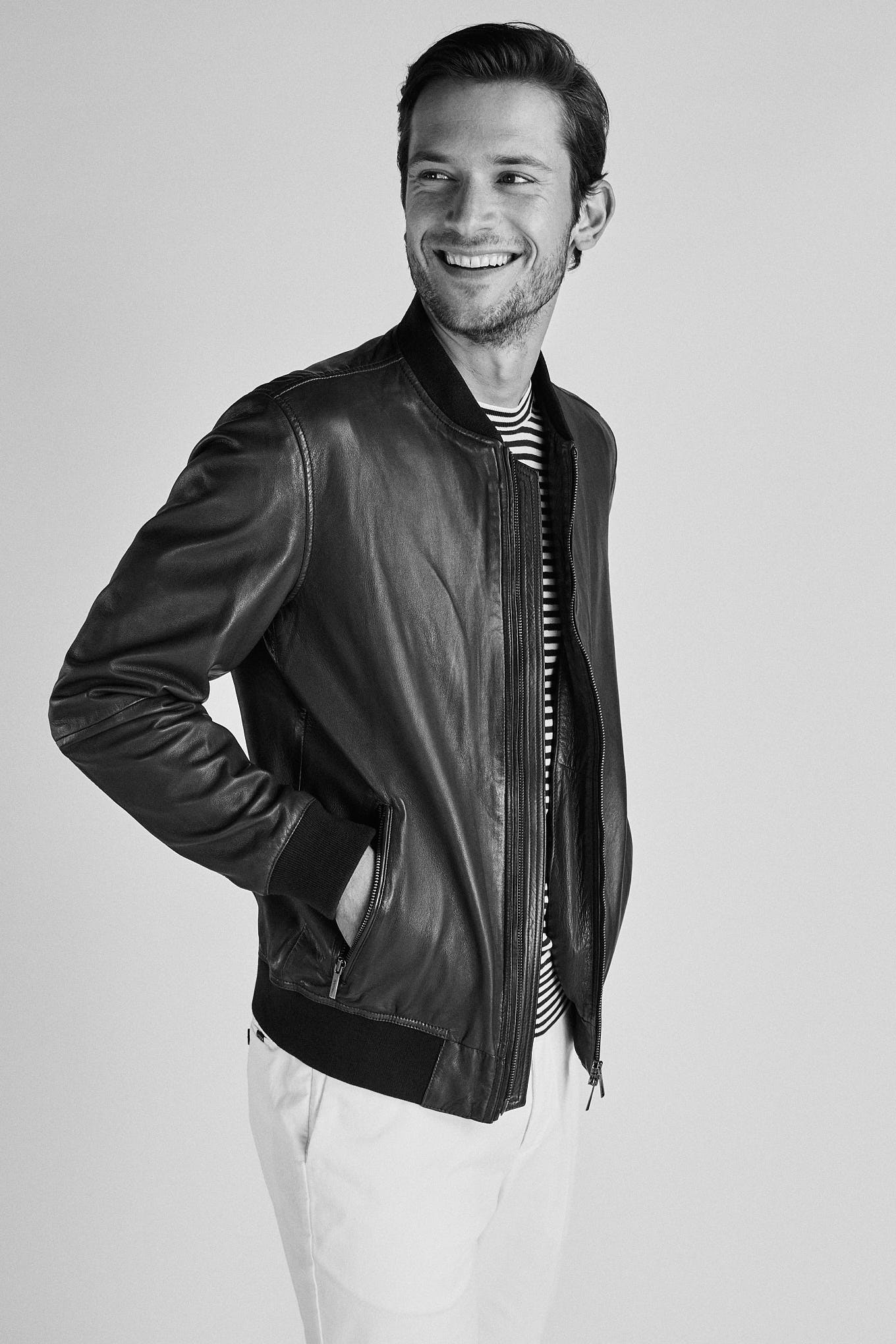 Men's Genuine Leather Casual Jacket - Image 5