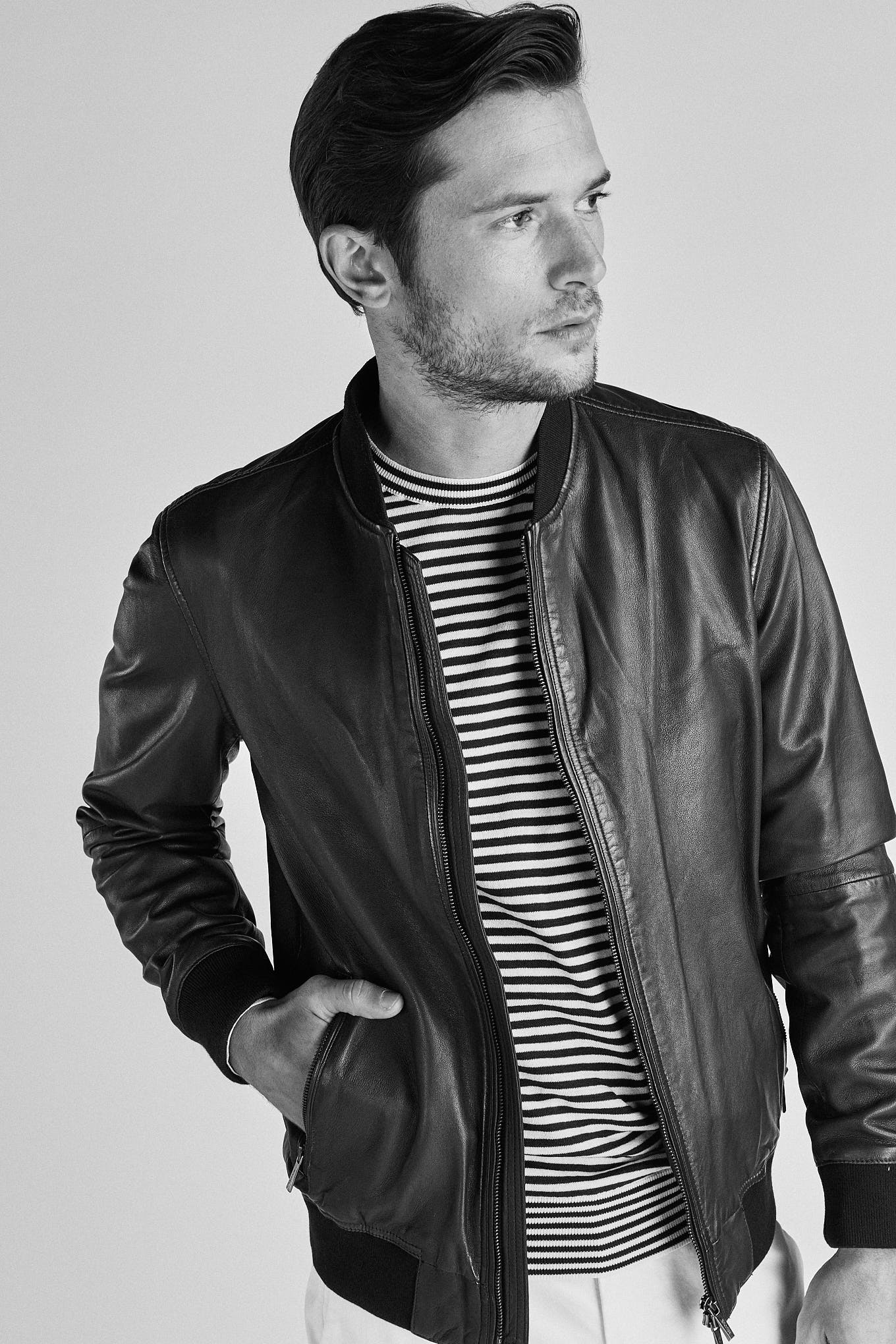 Men's Genuine Leather Casual Jacket - Image 6