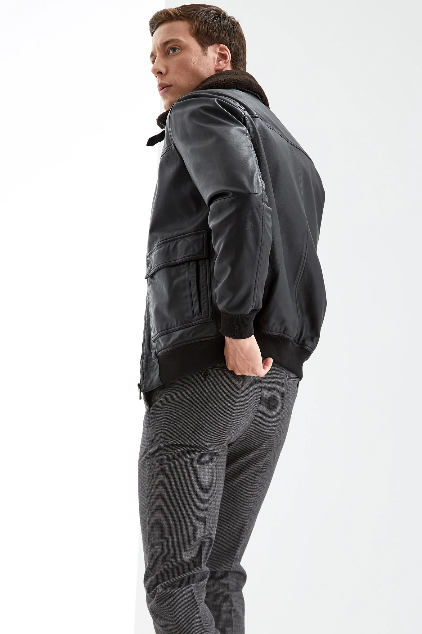 Men's Leather Jacket - Image 2