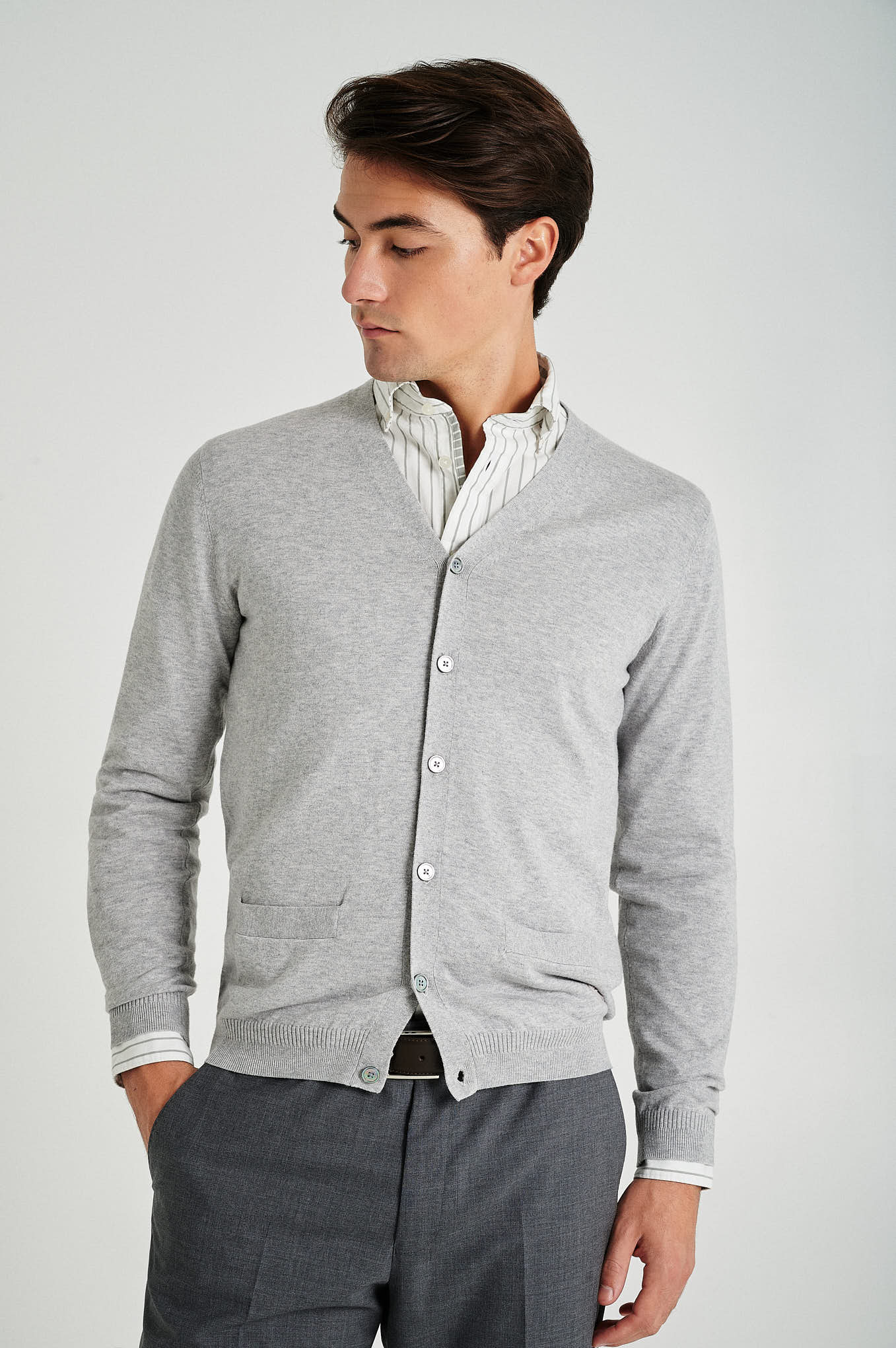 Men's long sleeve Coolmax blend cardigan - Image 18