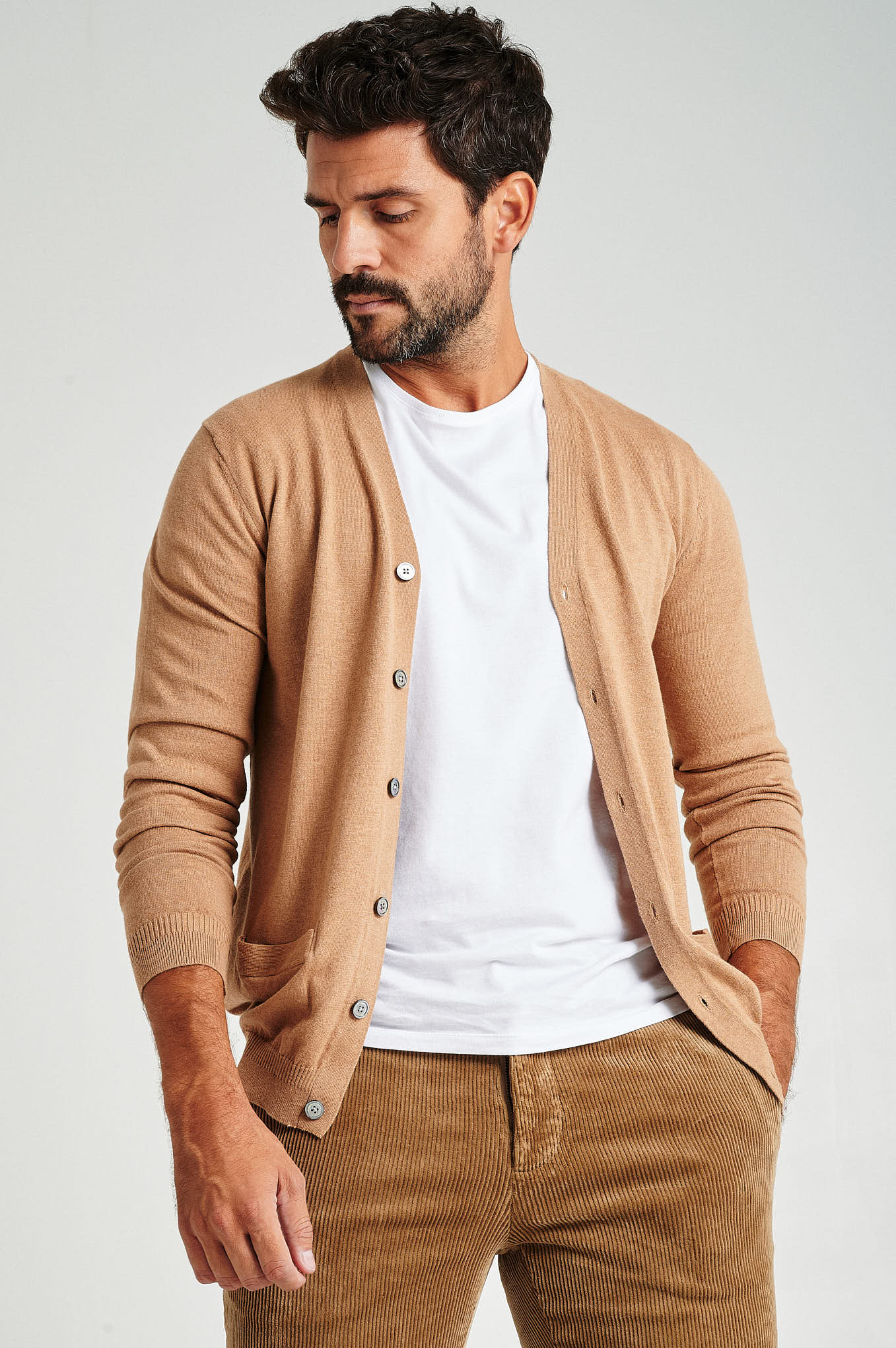 Men's long sleeve Coolmax blend cardigan - Image 5