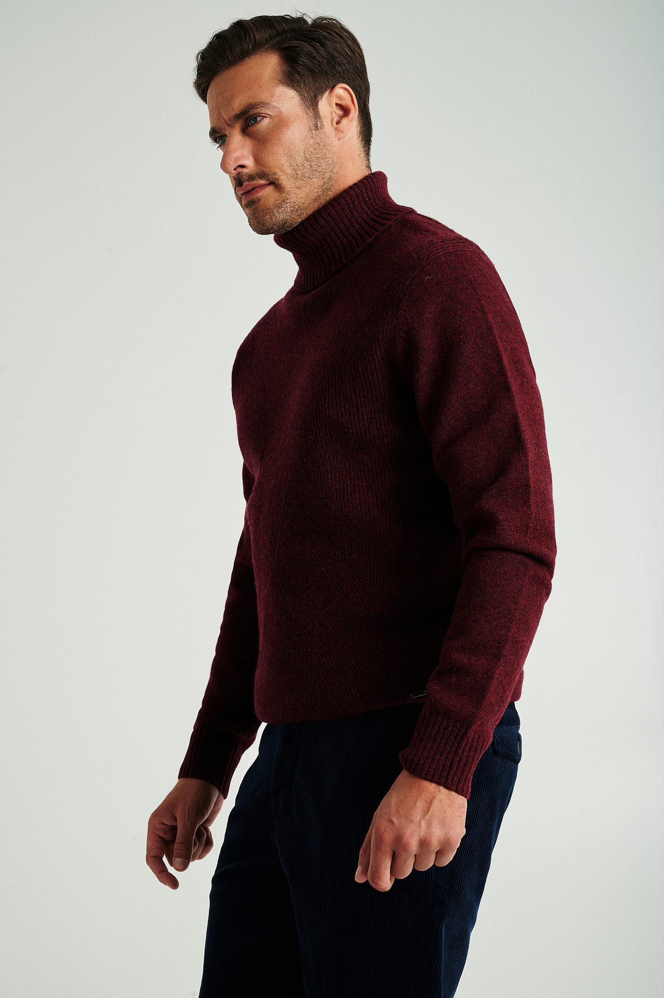 Men's long sleeve turtle neck sweater - Image 4