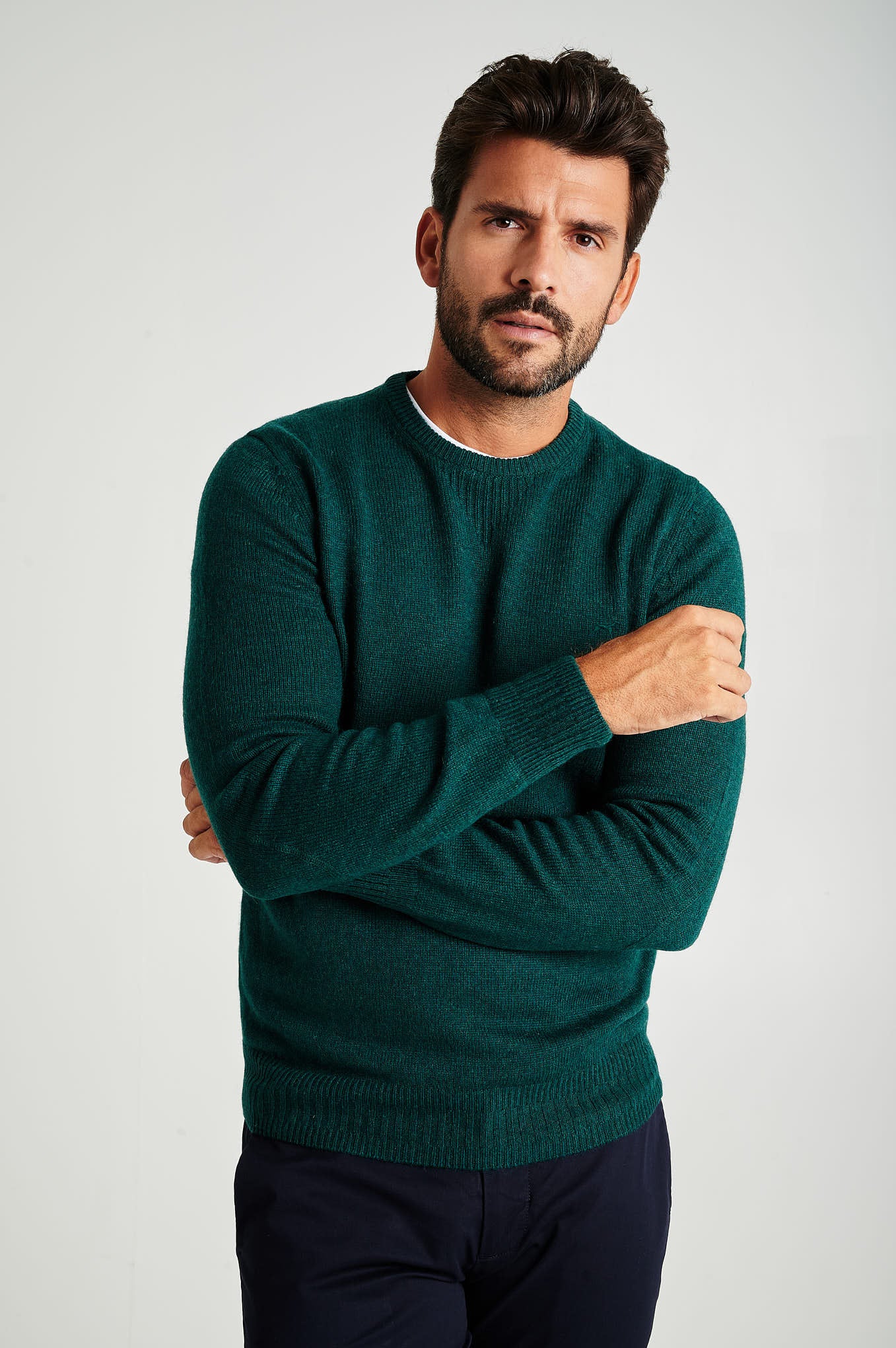 Men's machine washable crew neck sweater - Image 26