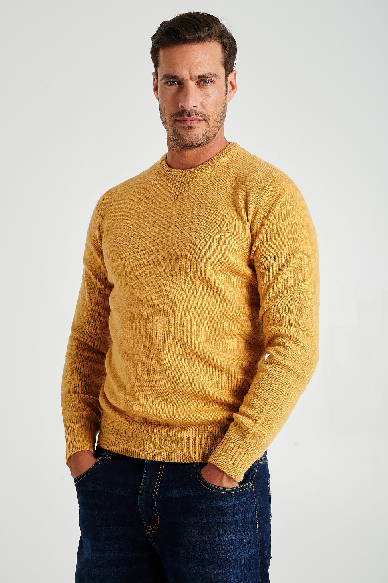 Men's machine washable crew neck sweater - Image 62
