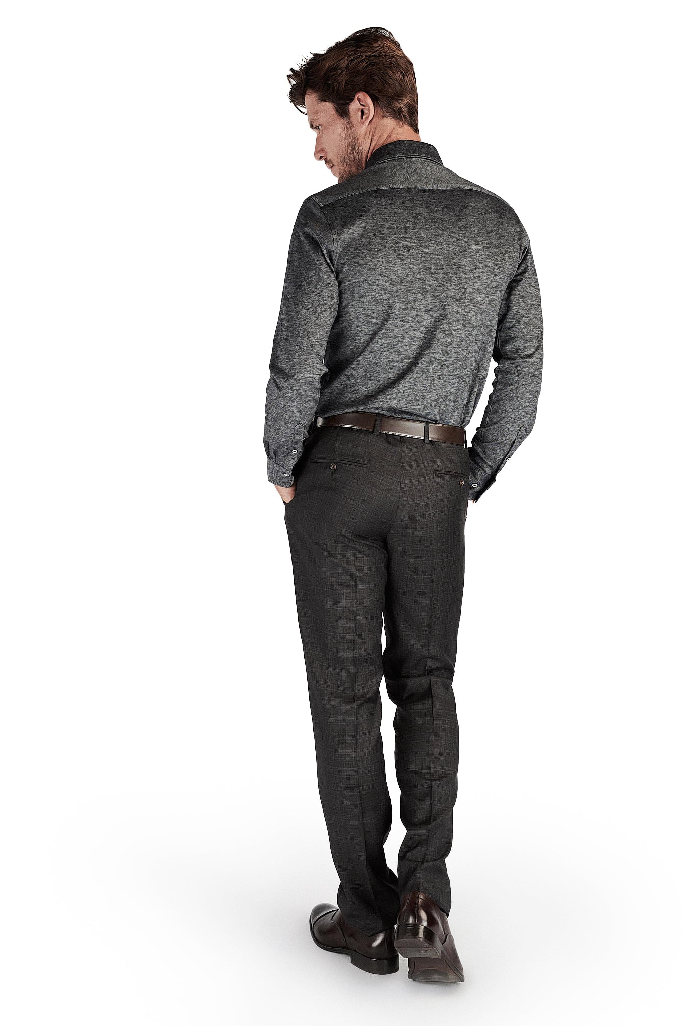 Men's Mercerized Cotton Casual Slim Fit Shirt - Image 18