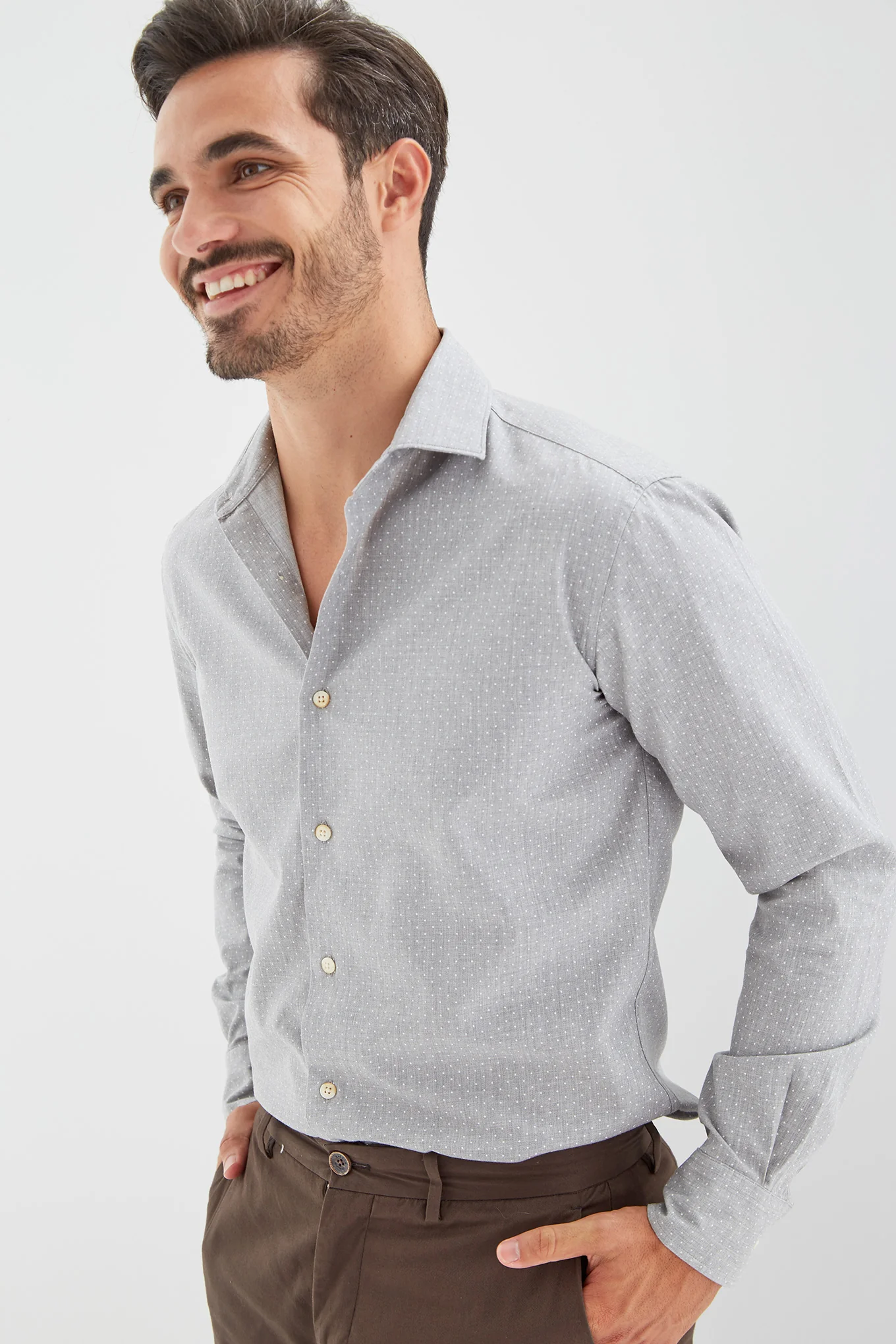 Men's Patterned Casual Shirt - Image 3