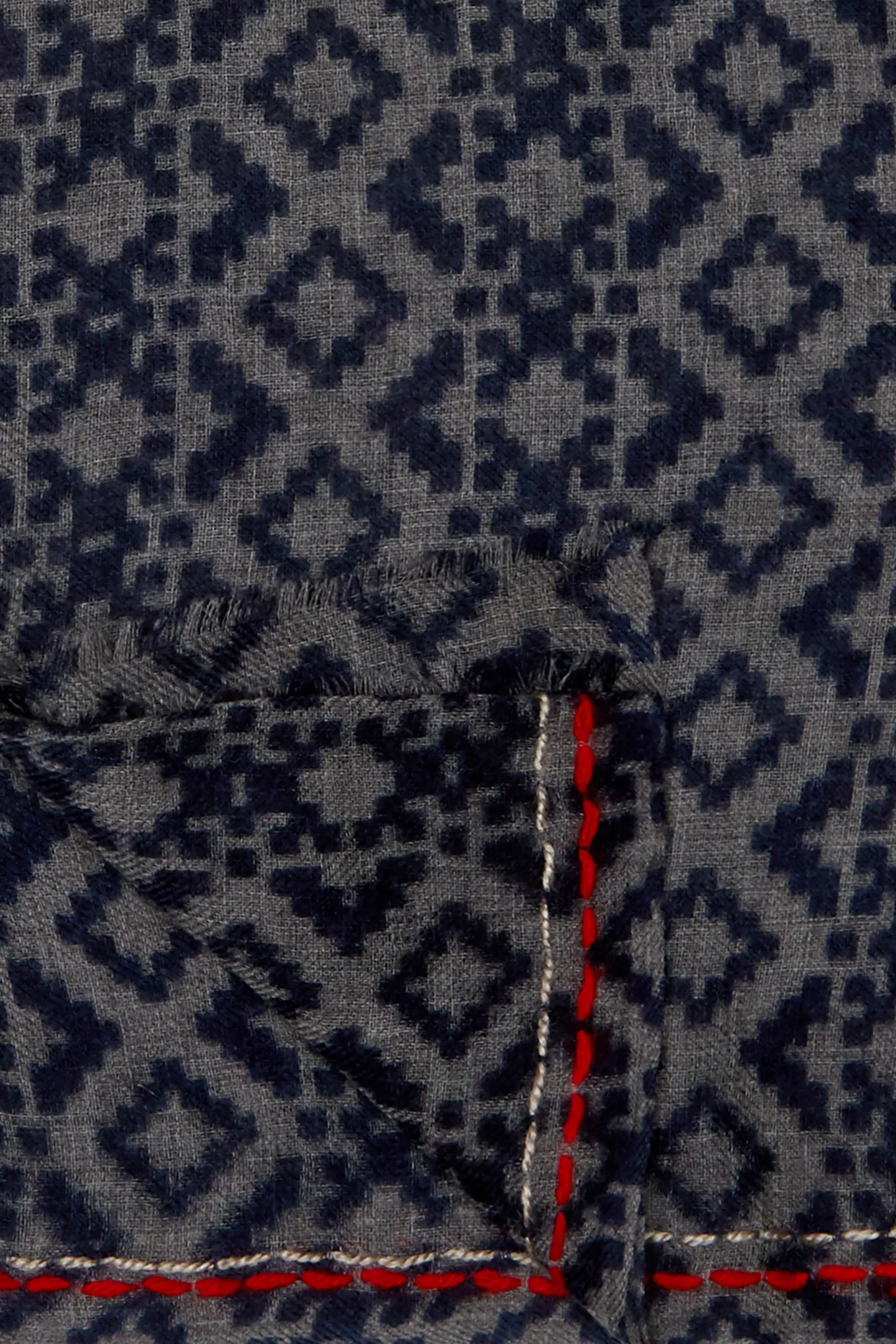 Men's Patterned Scarf - Image 2