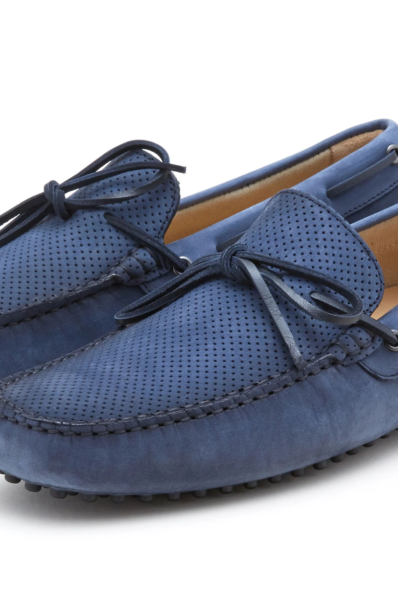 Men's Perforated Suede Drivers - Image 3