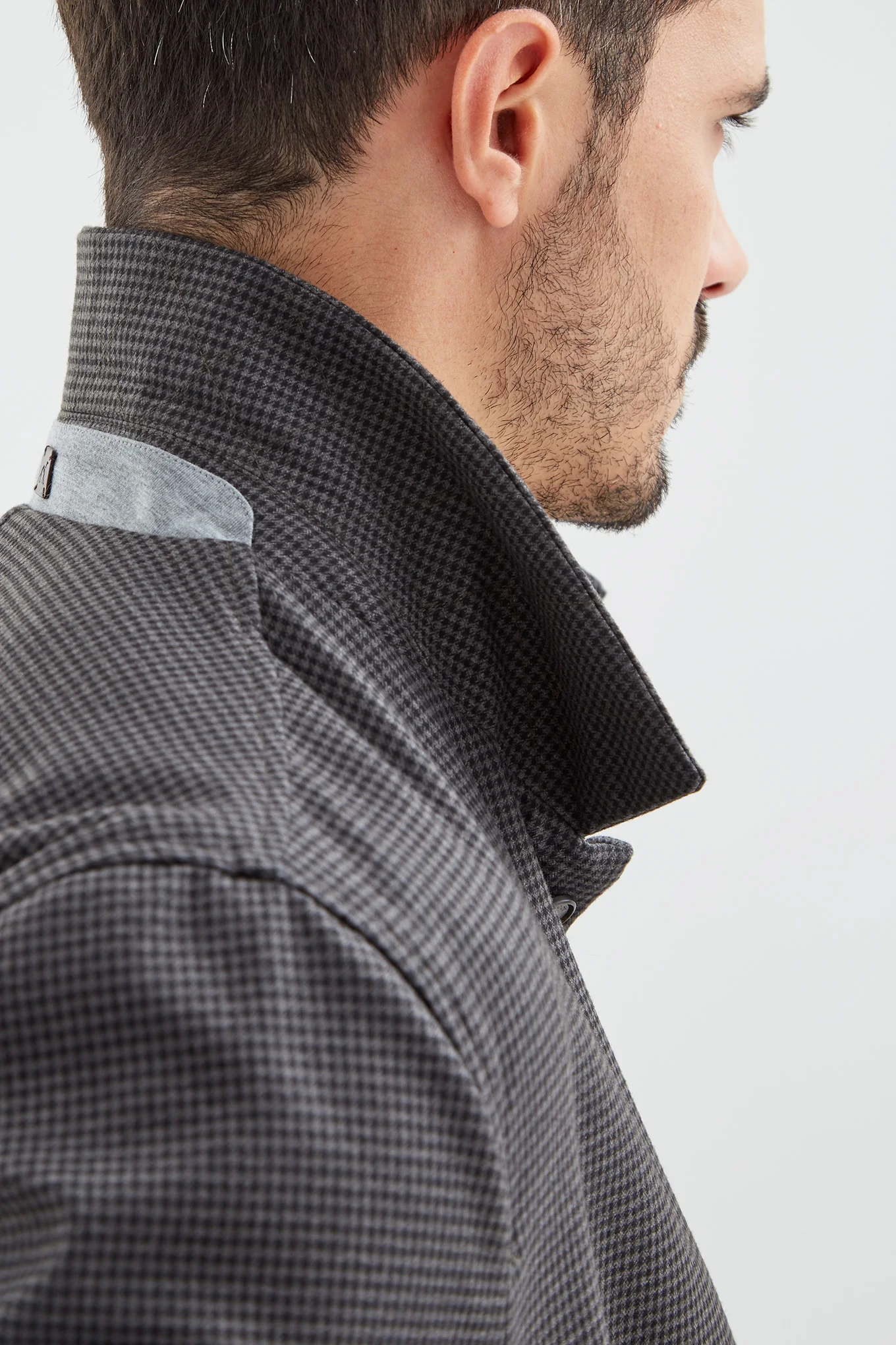Men's Pied de Poule Trench Coat - Image 5