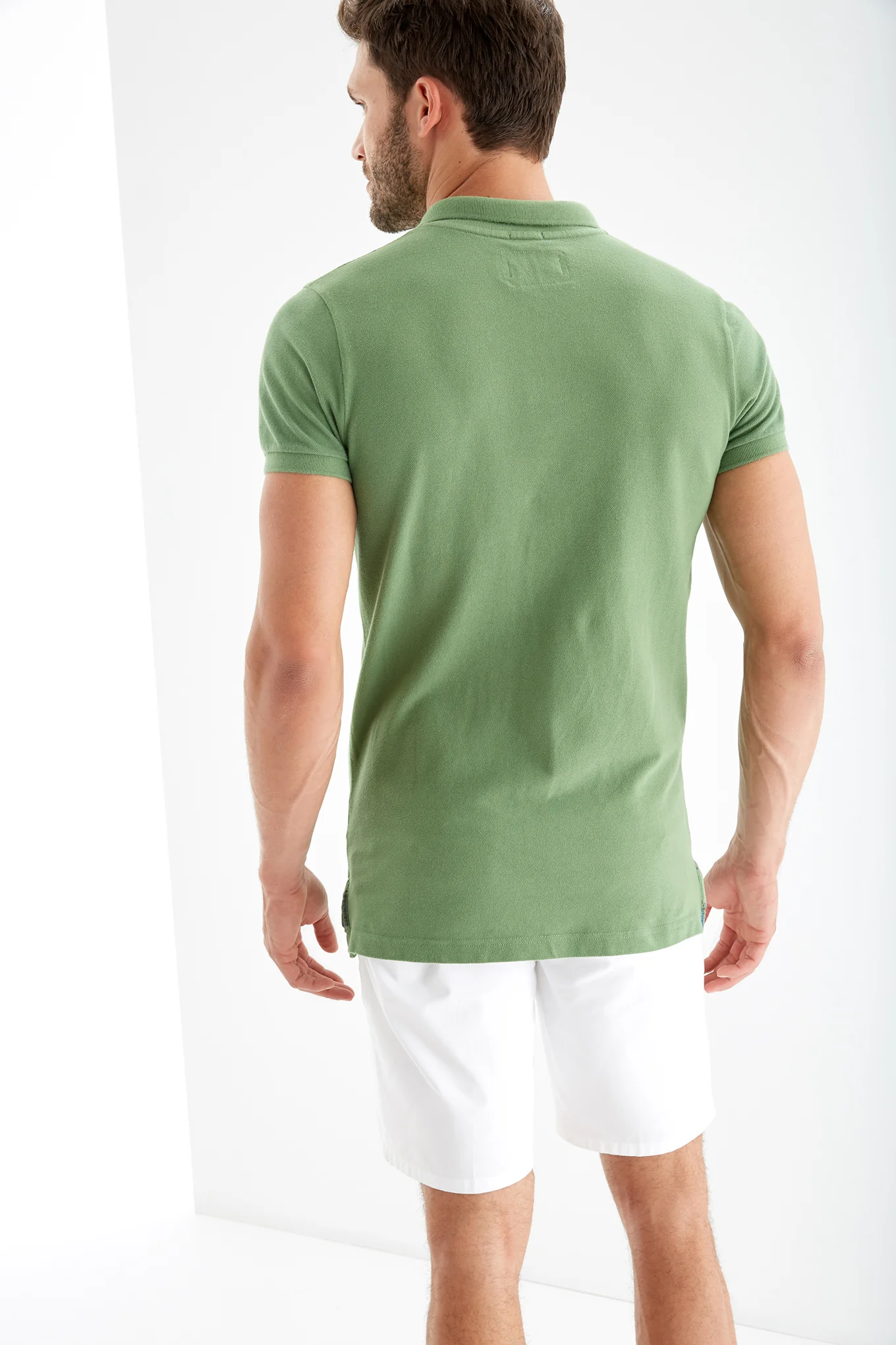 Men's Piquet Polo Shirt with Detail - Image 17