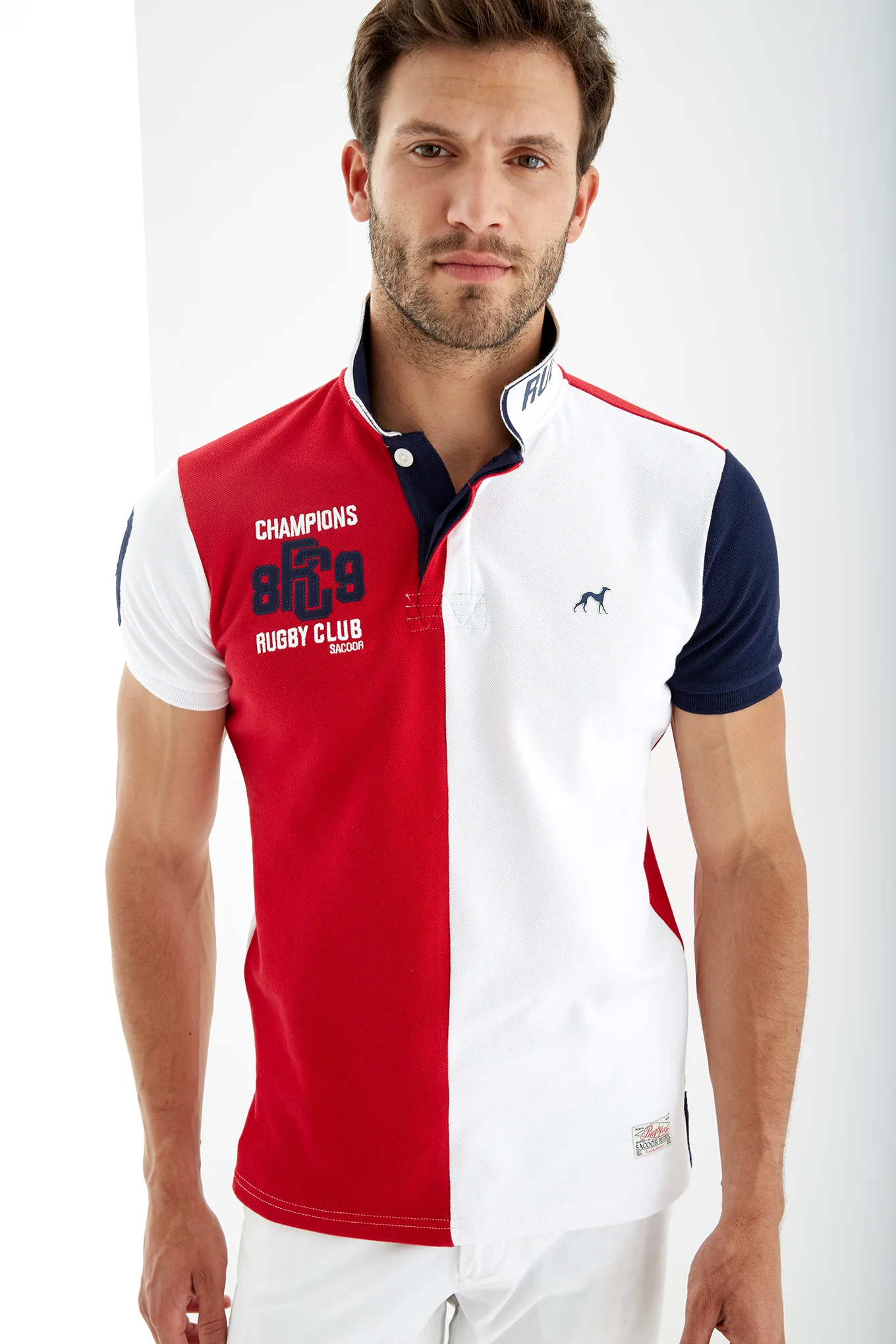 Men's Piquet Polo Shirt with Embrodery - Image 13