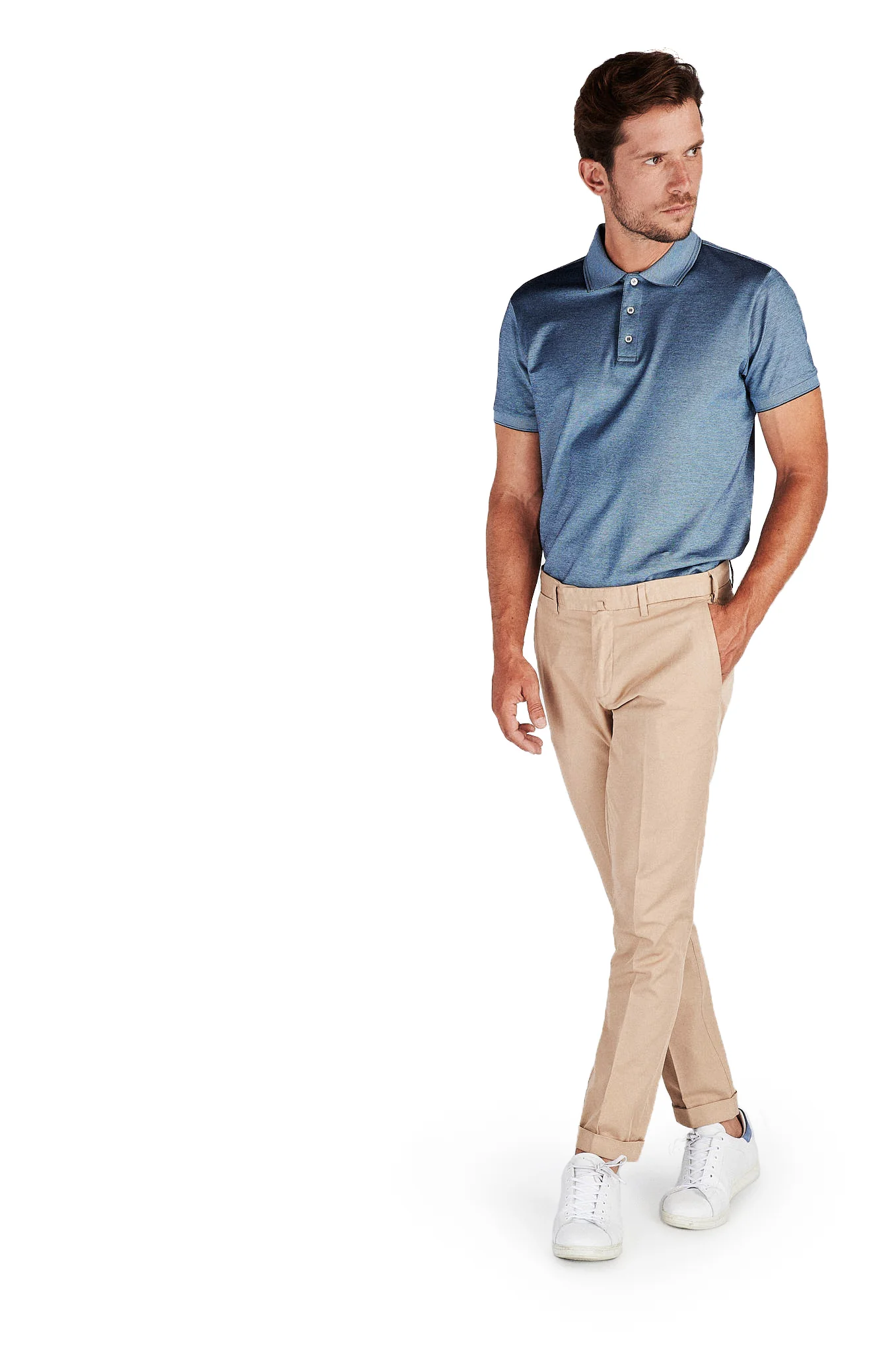 Men's Piquet Sport Slim Fit Mercerized Cotton Polo - Image 9