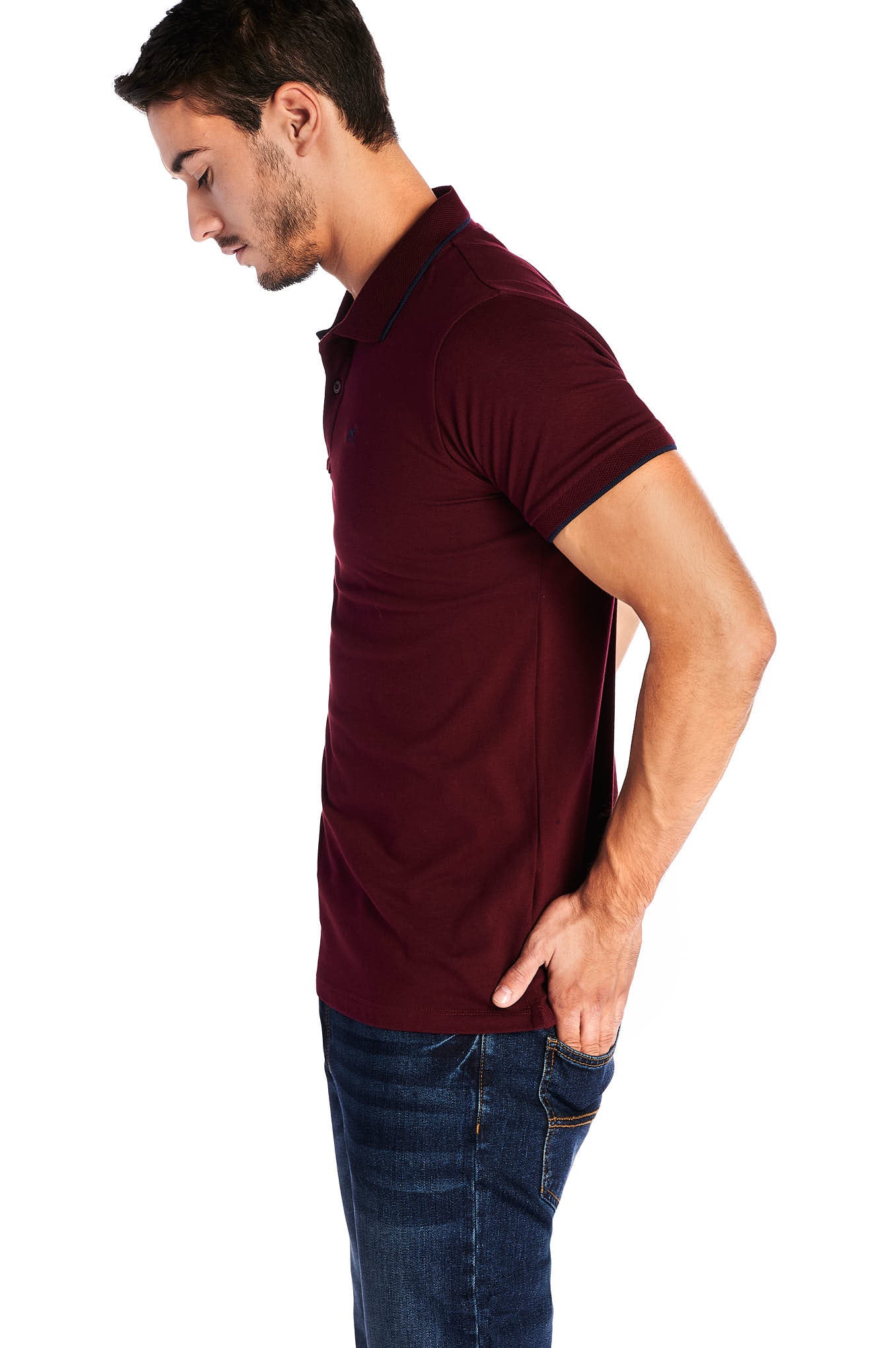Men's Piquet Sport Slim Fit Polo - Image 4