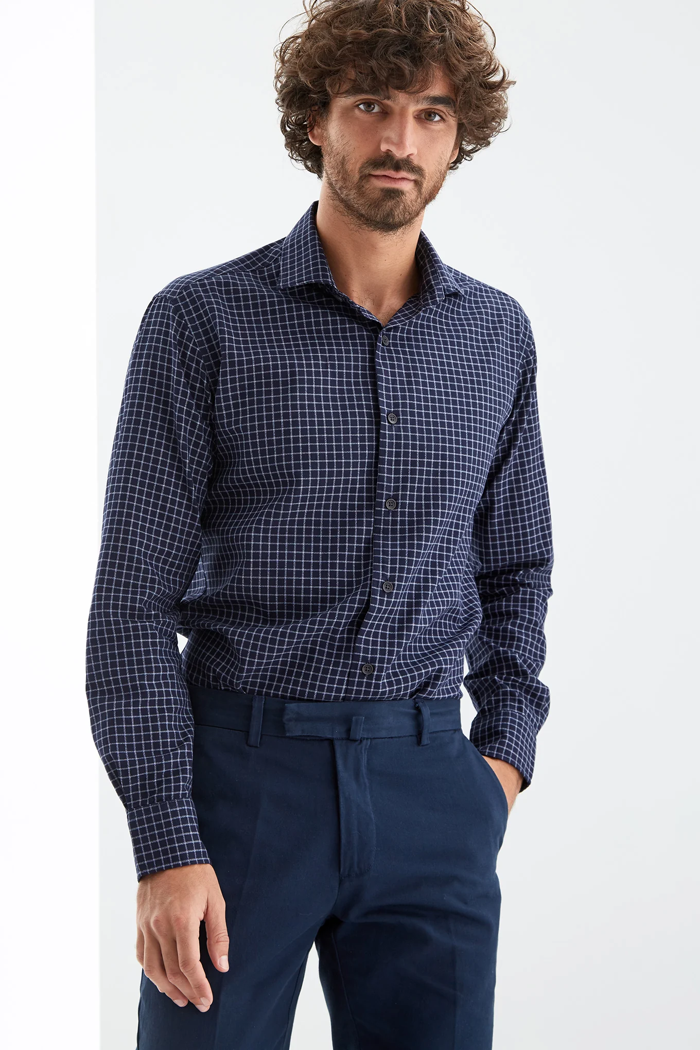 Men's Plaid Shirt - Image 3