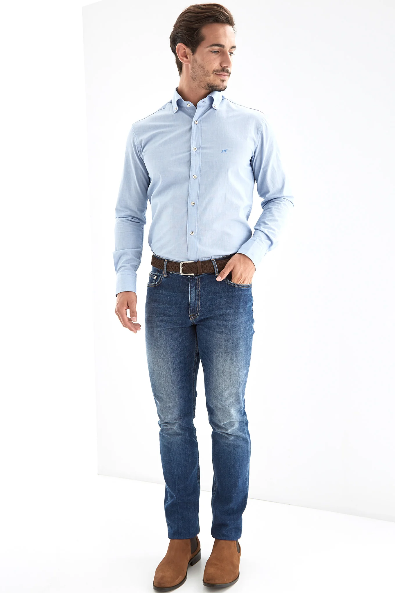 Men's Plain Casual Shirt