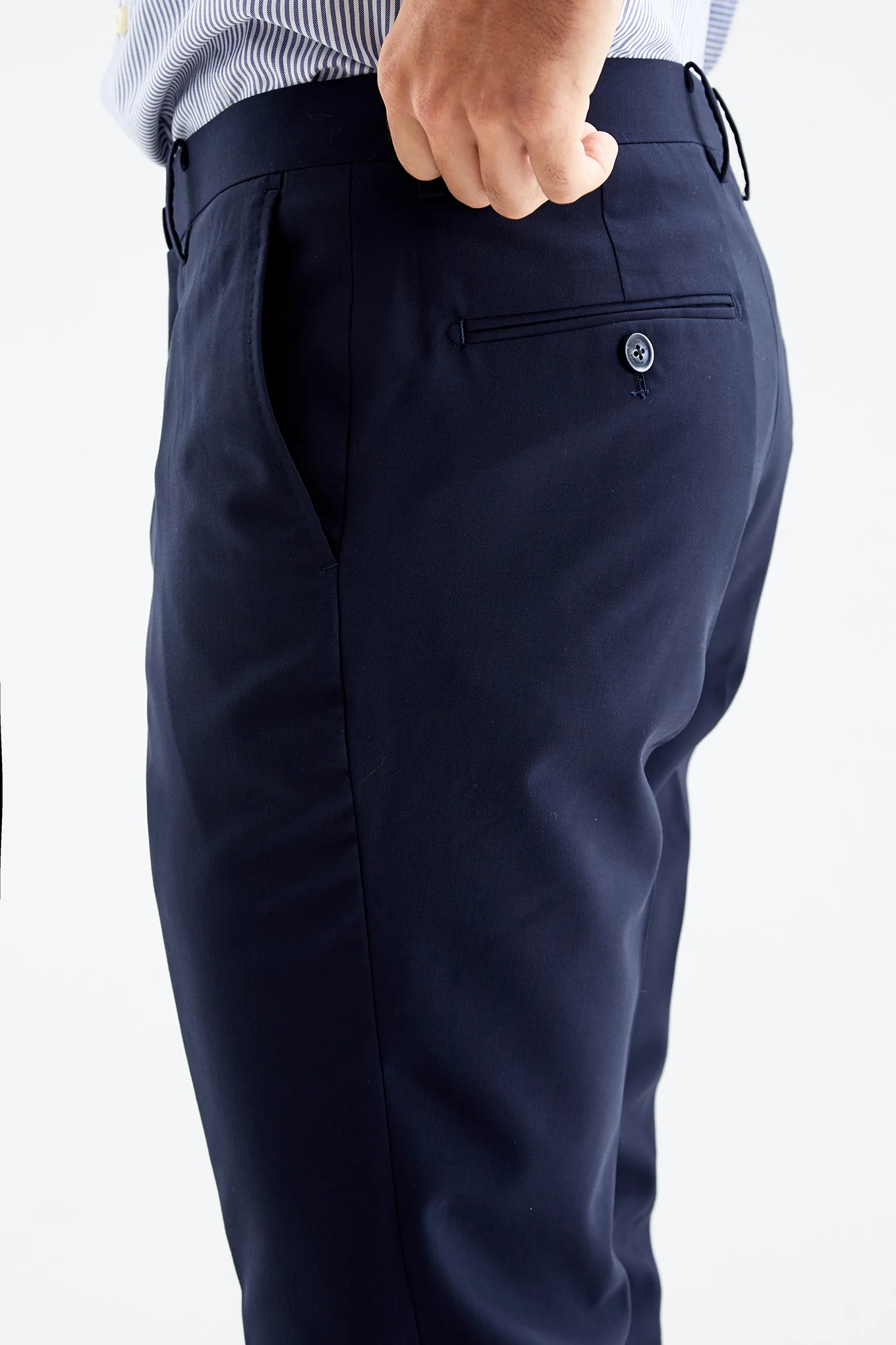 Men's Plain Classic Trousers - Image 4