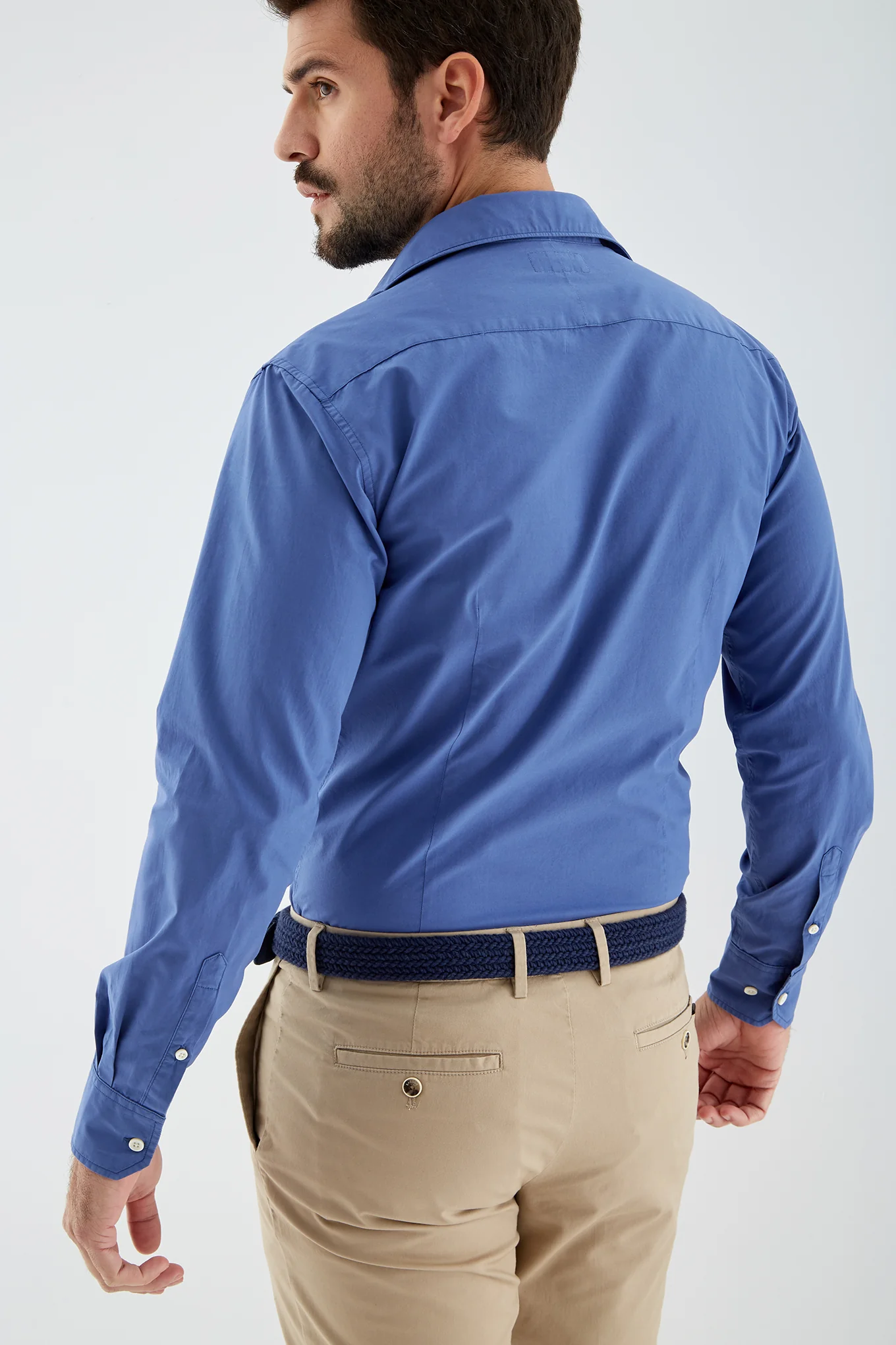 Men's Plain Cotton Slim Fit Shirt - Image 32