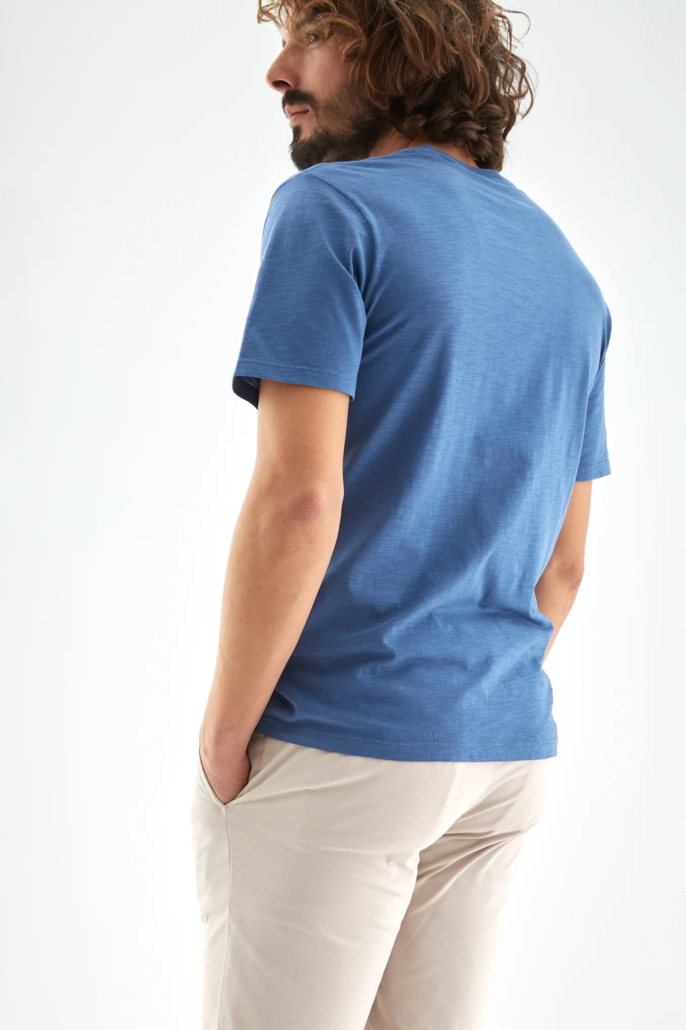 Men's Plain T-Shirt with Pocket - Image 2