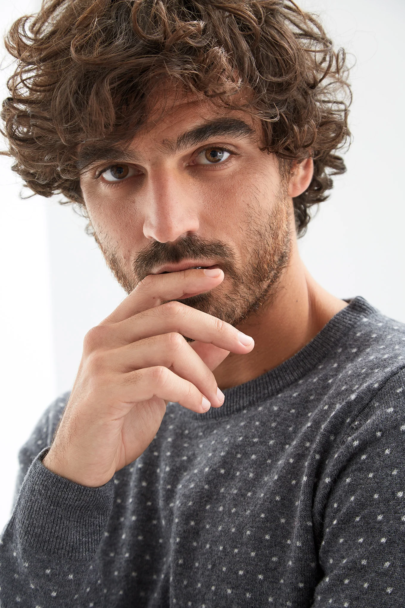 Men's Polka Dot Knitwear Sweater - Image 14